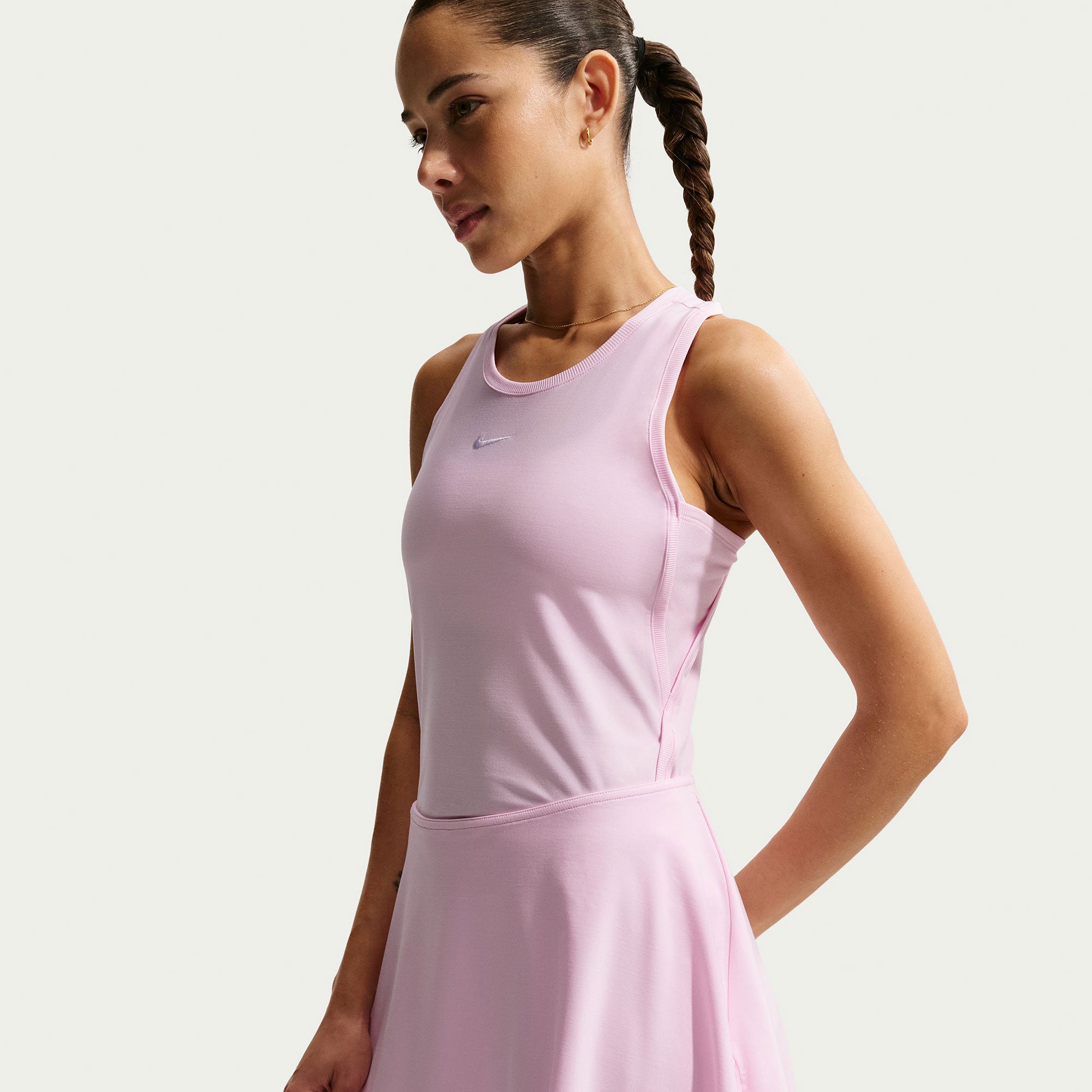 Nike Victory Women's Dri-FIT Mid-Rise Flouncy Tennis Skirt - Pink (3)