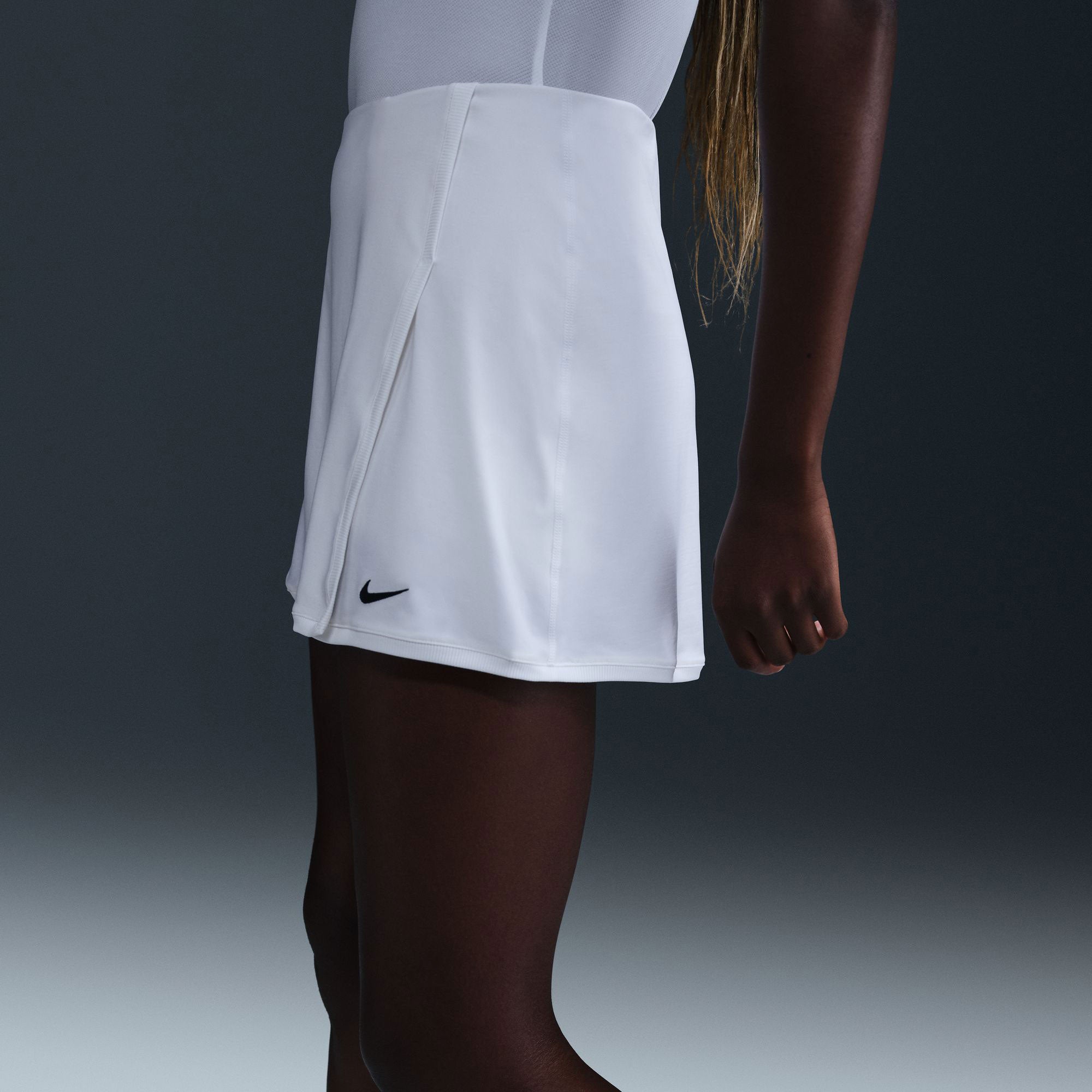 Nike Victory Women's Dri-FIT Mid-Rise Straight Tennis Skirt - White (3)