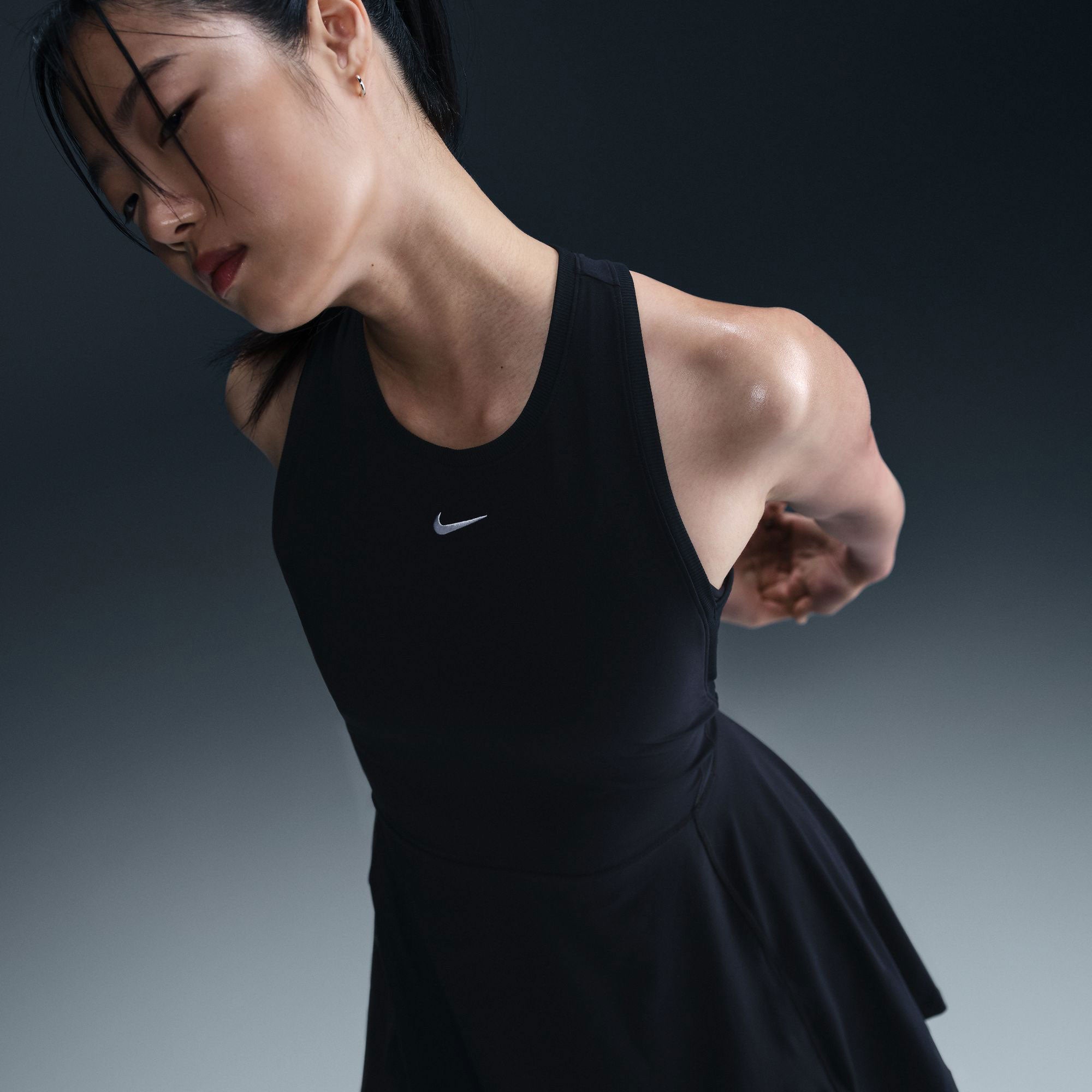 black tennis dress nike