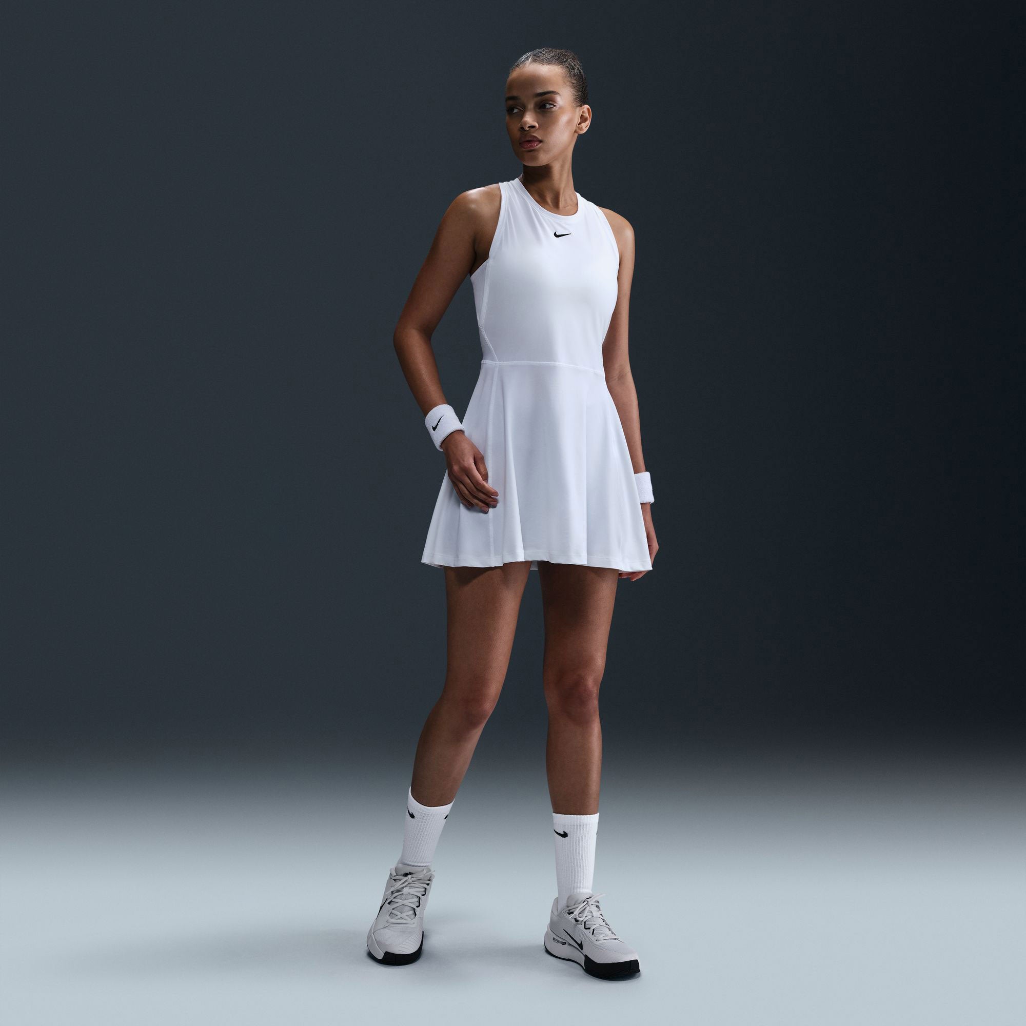 Nike Victory Women's Dri-FIT Tennis Dress - White (1)