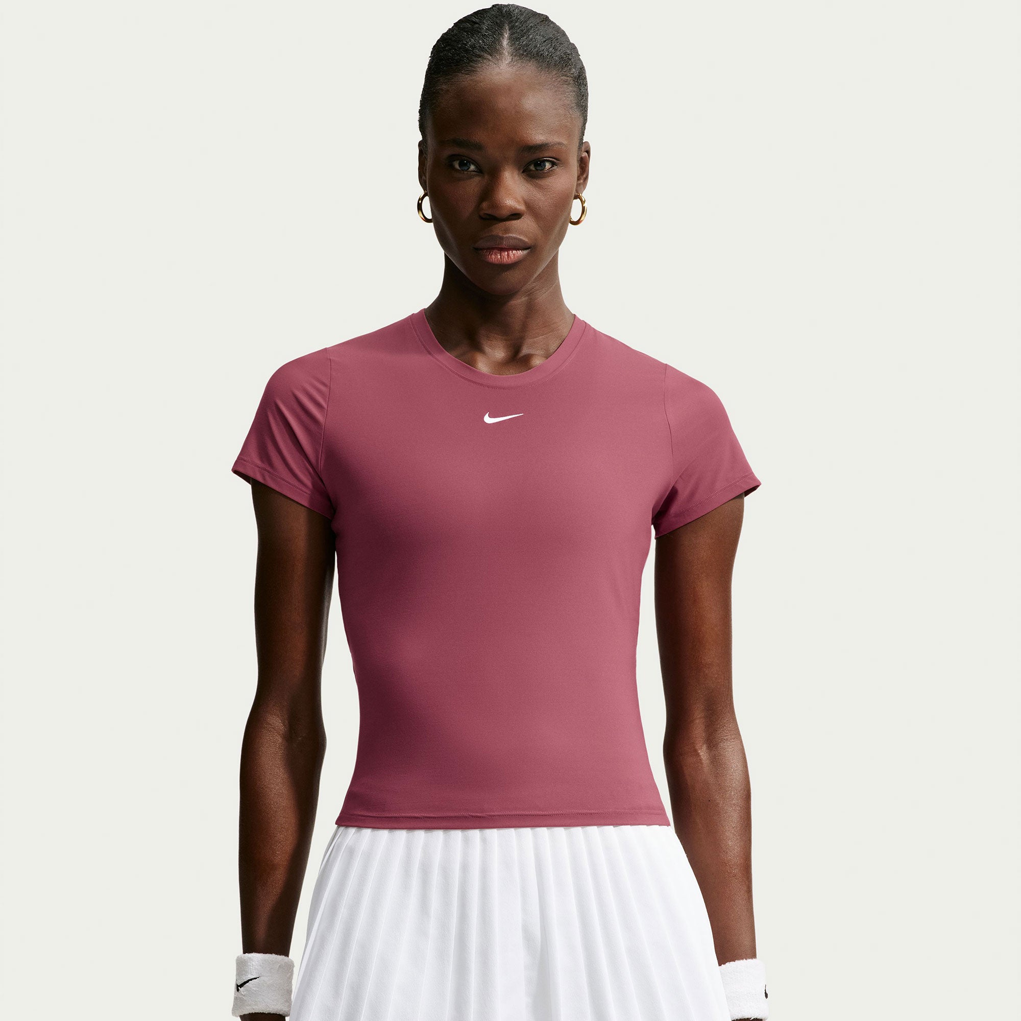 Nike Victory Women's Dri-FIT Tennis Shirt - Red (1)