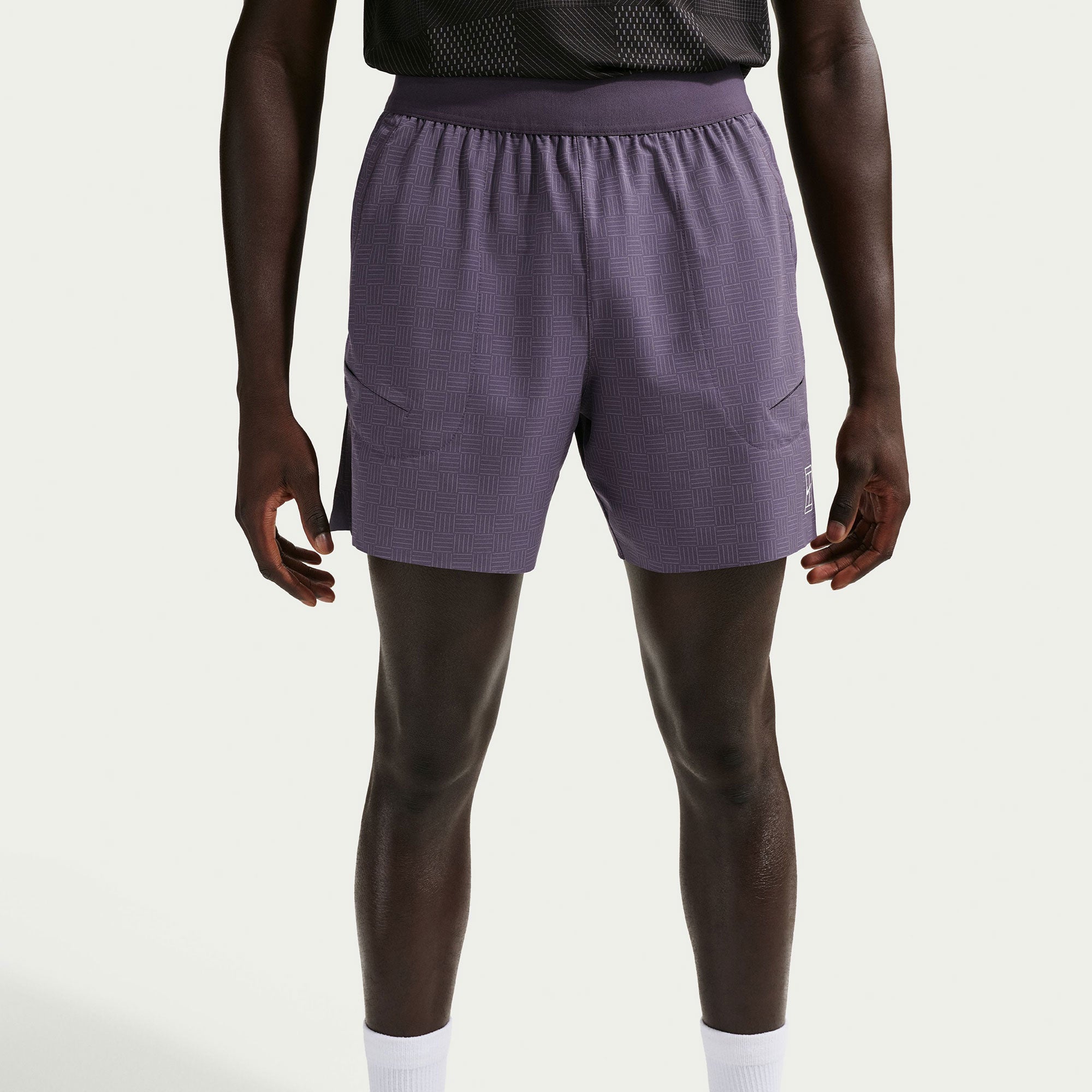 NikeCourt Advantage Men's Dri-FIT 6-Inch Printed Tennis Shorts - Purple (3)