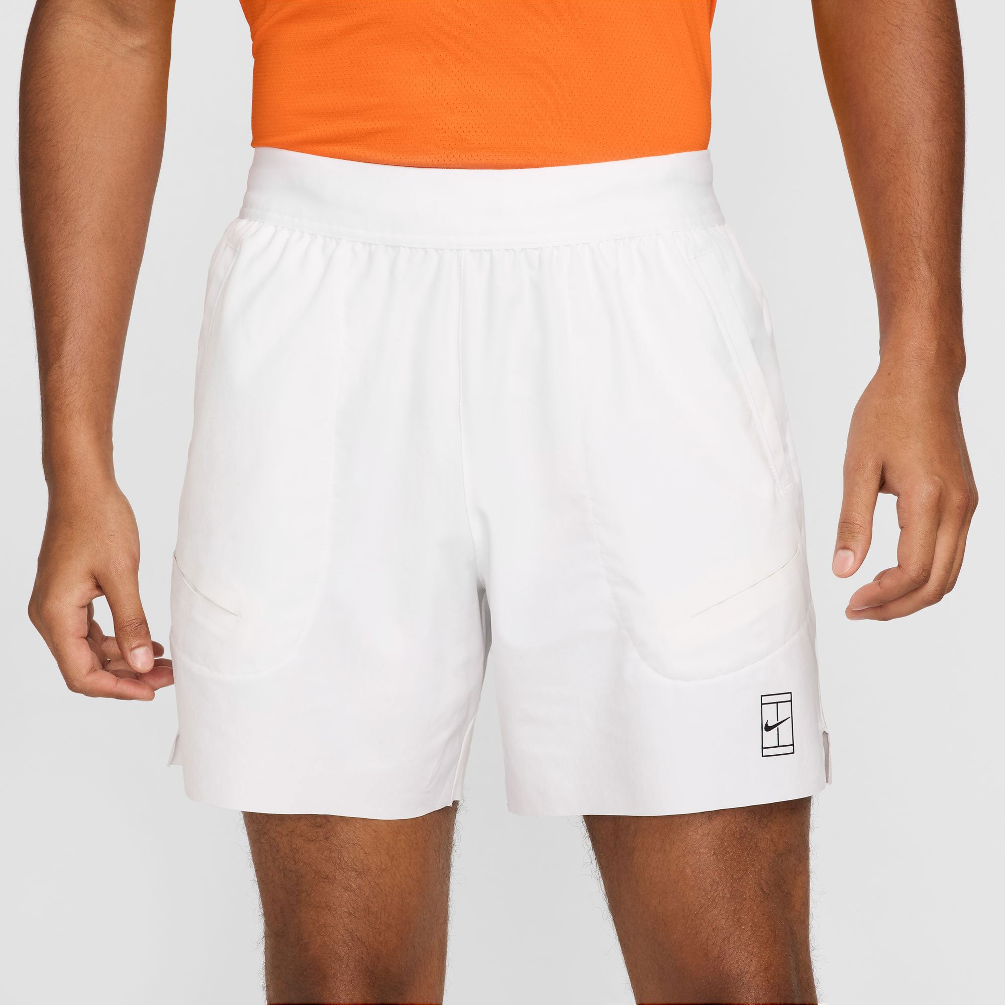 NikeCourt Advantage Men's Dri-FIT 6-Inch Tennis Shorts - White (3)