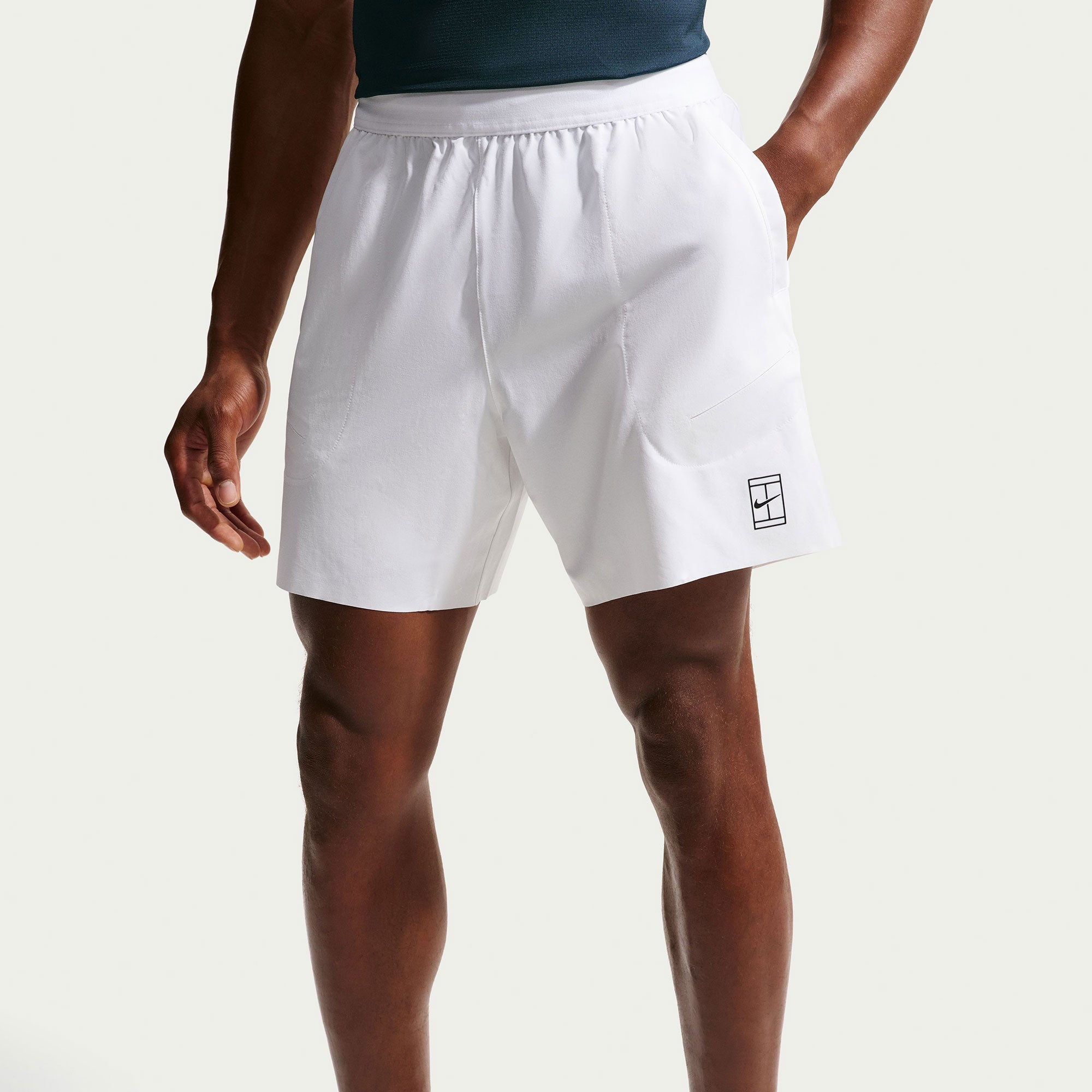 NikeCourt Advantage Men's Dri-FIT 6-Inch Tennis Shorts - White (3)