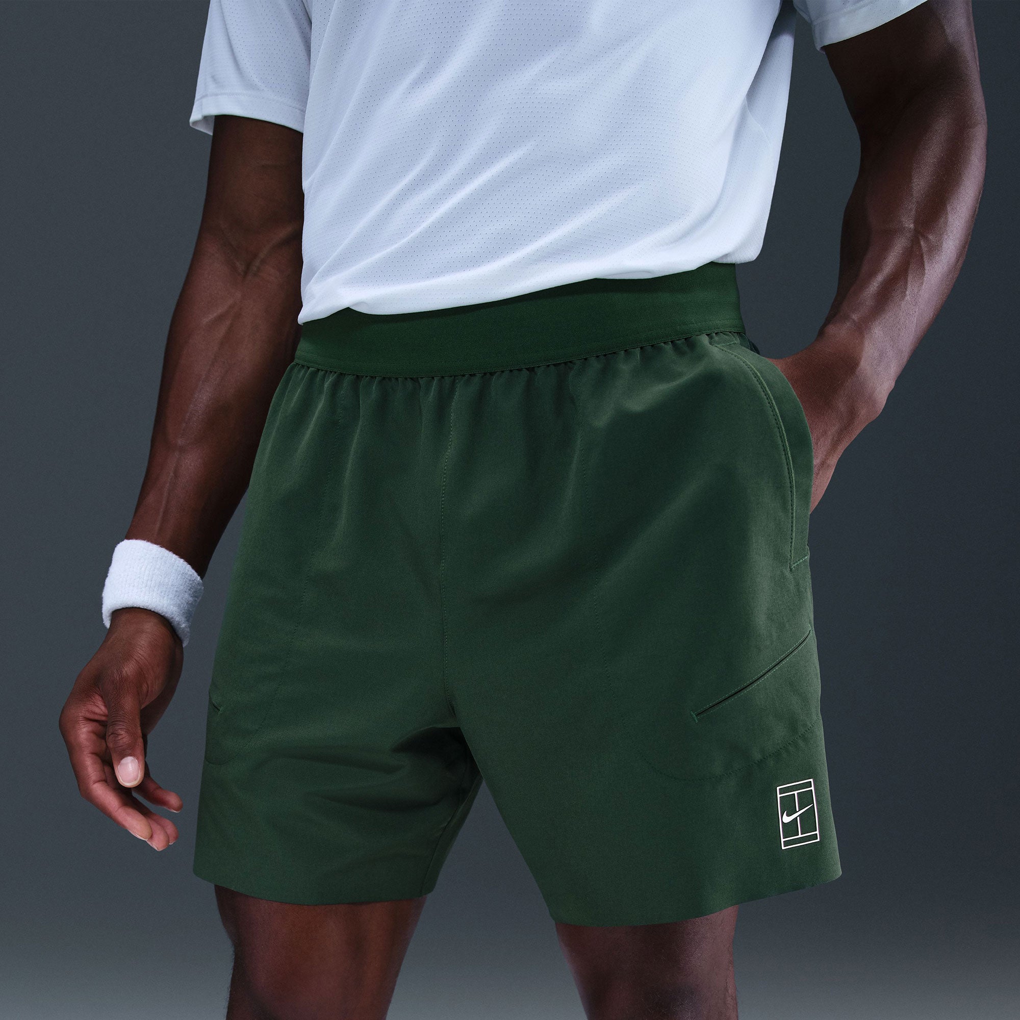 NikeCourt Advantage Men's Dri-FIT 6-Inch Tennis Shorts - Green (3)