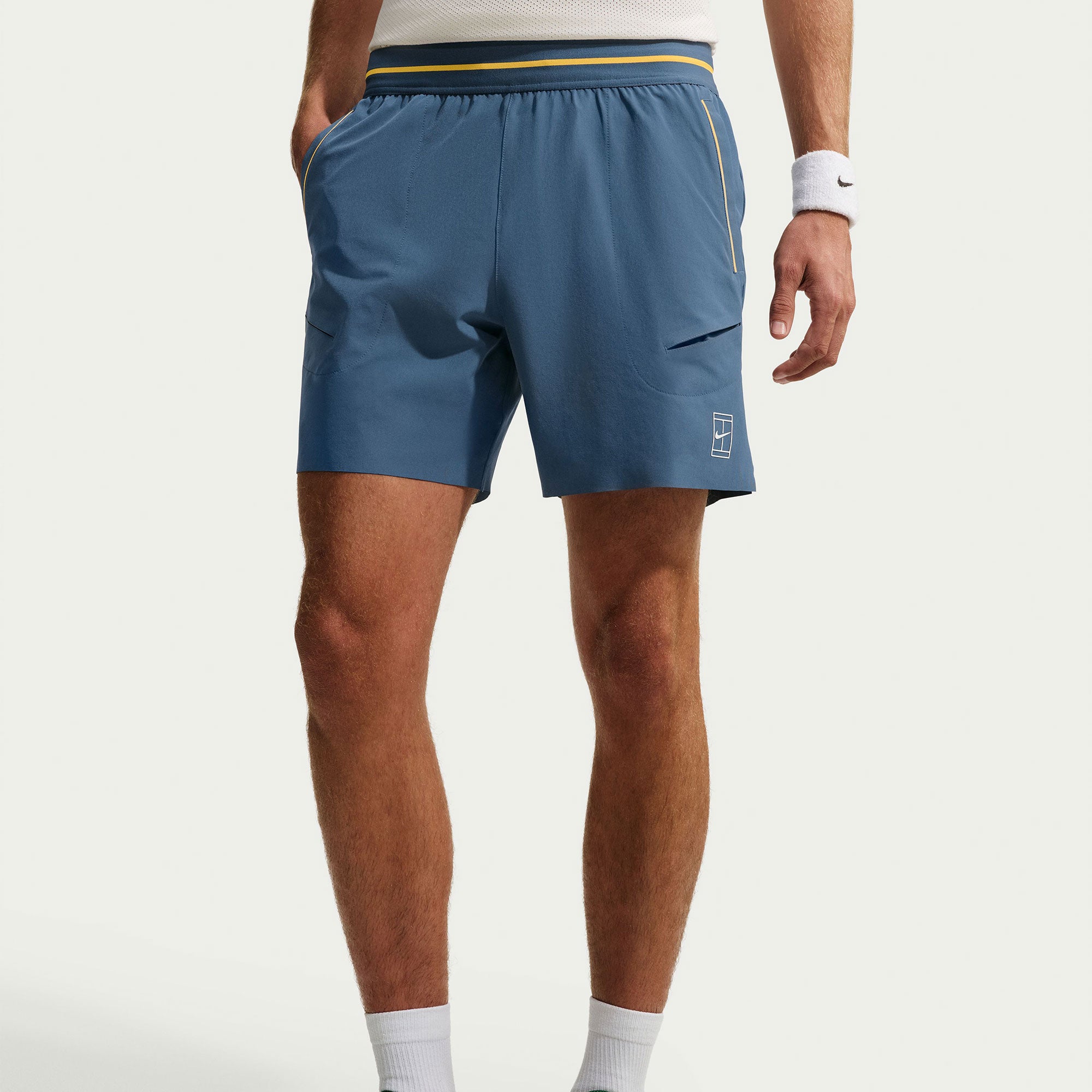 NikeCourt Advantage Men's Dri-FIT 6-Inch Tennis Shorts  Blue (3)