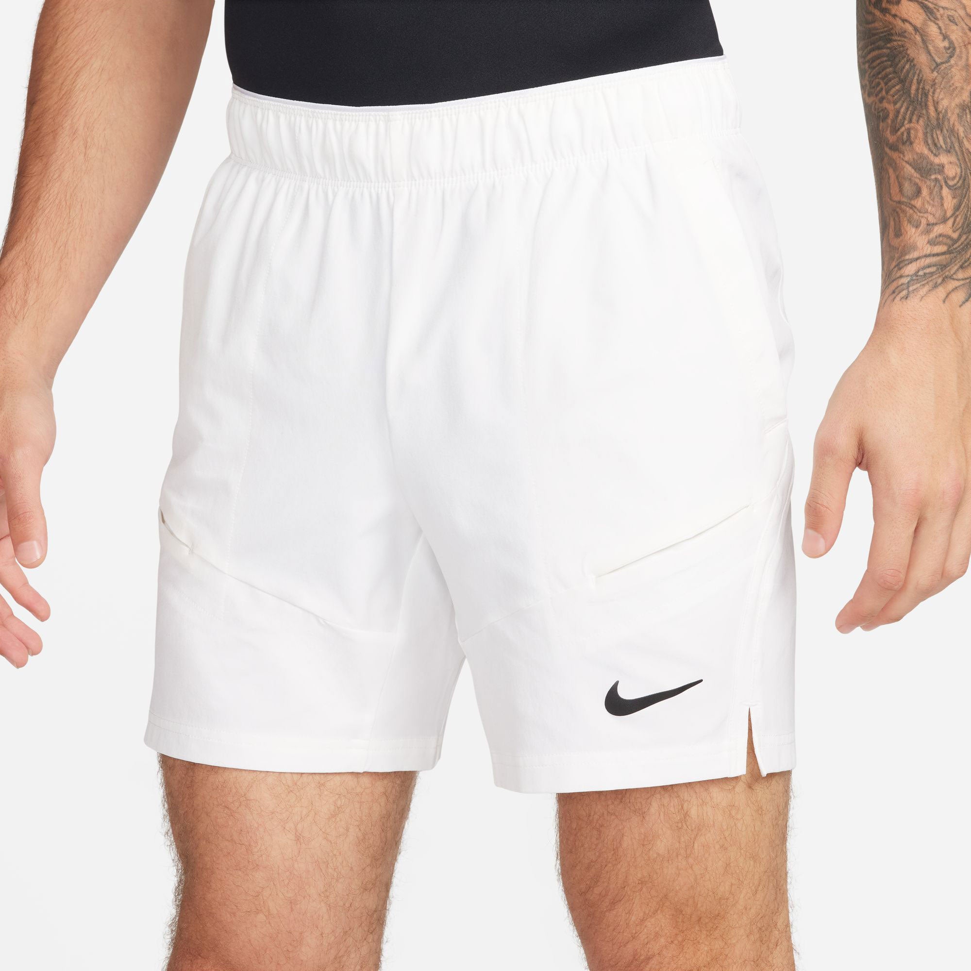 NikeCourt Advantage Men's Dri-FIT 7-Inch Tennis Shorts - White (3)
