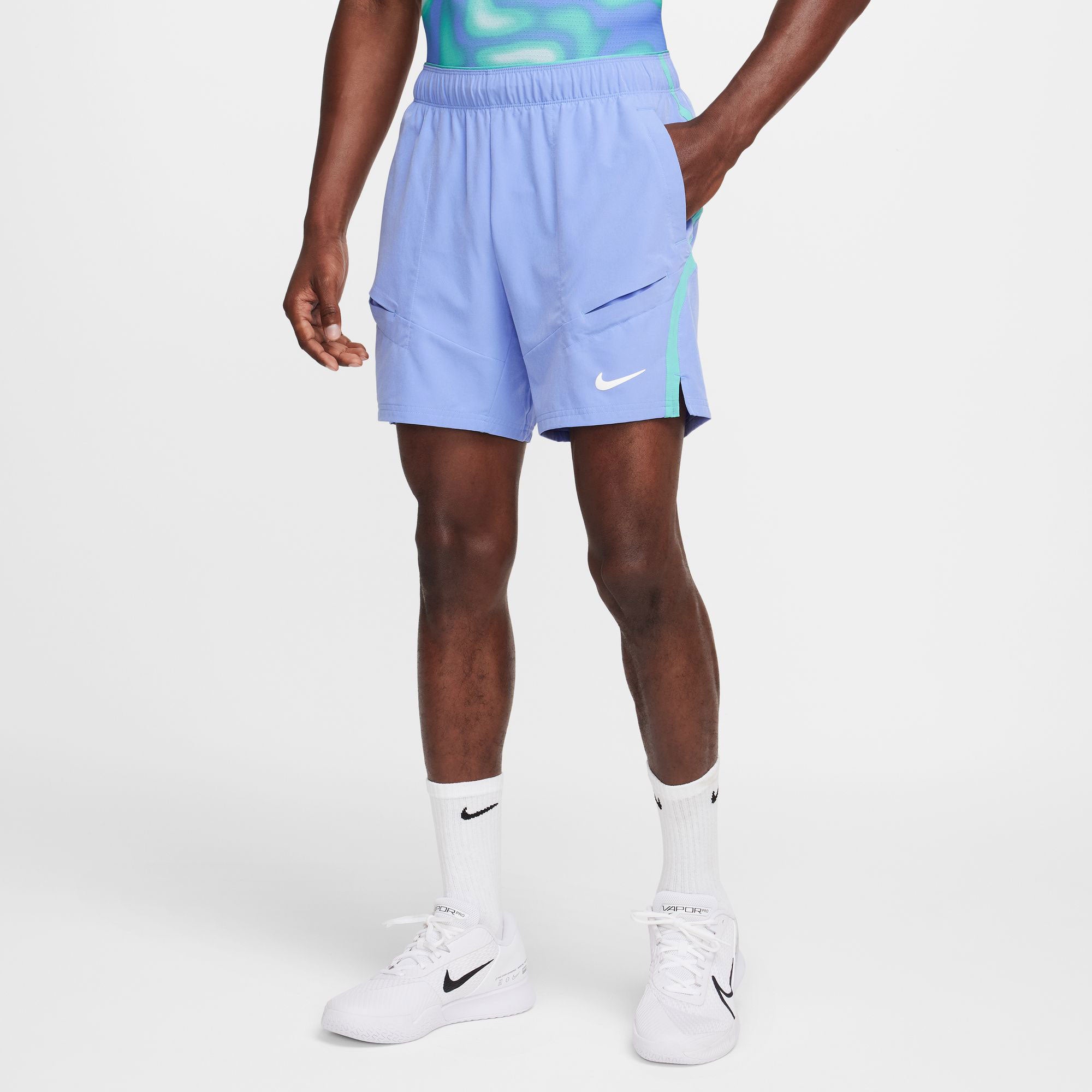 NikeCourt Advantage Men's Dri-FIT 7-Inch Tennis Shorts - Blue (1)