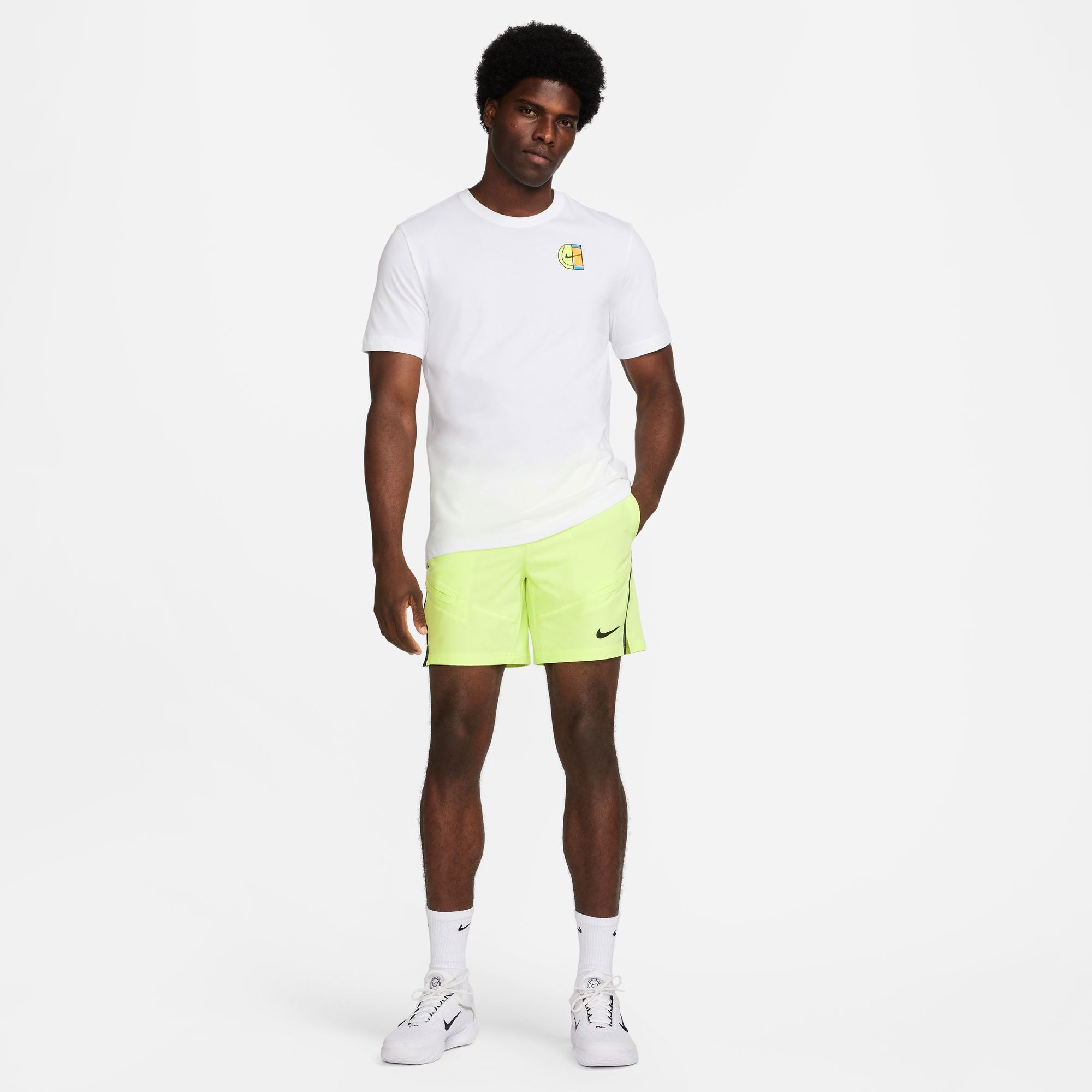 NikeCourt Advantage Men's Dri-FIT 7-Inch Tennis Shorts - Yellow (7)