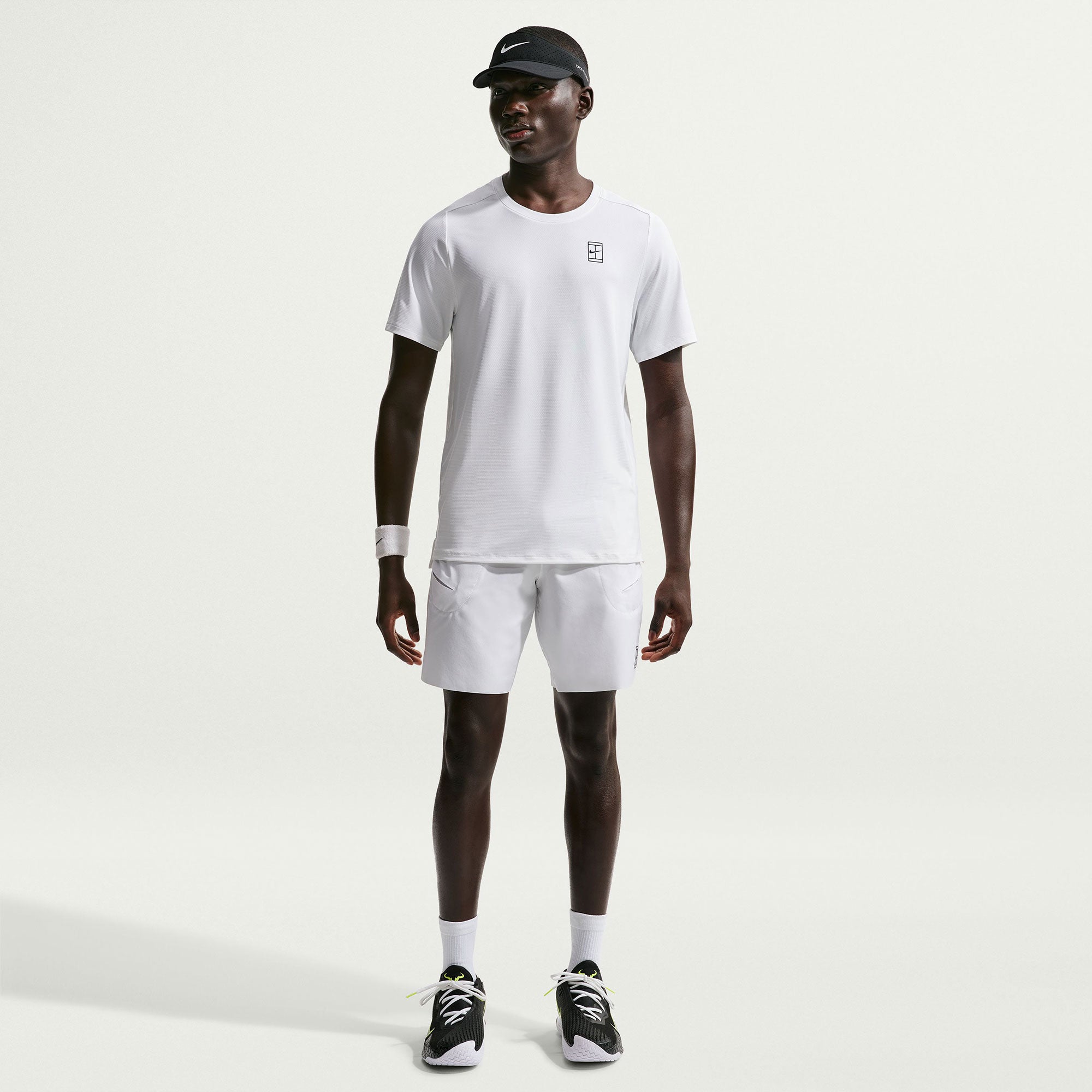 NikeCourt Advantage Men's Dri-FIT 8-Inch Tennis Shorts - White (1)