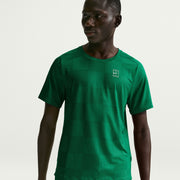NikeCourt Advantage Men's Dri-FIT Printed Tennis Shirt - Green (1)