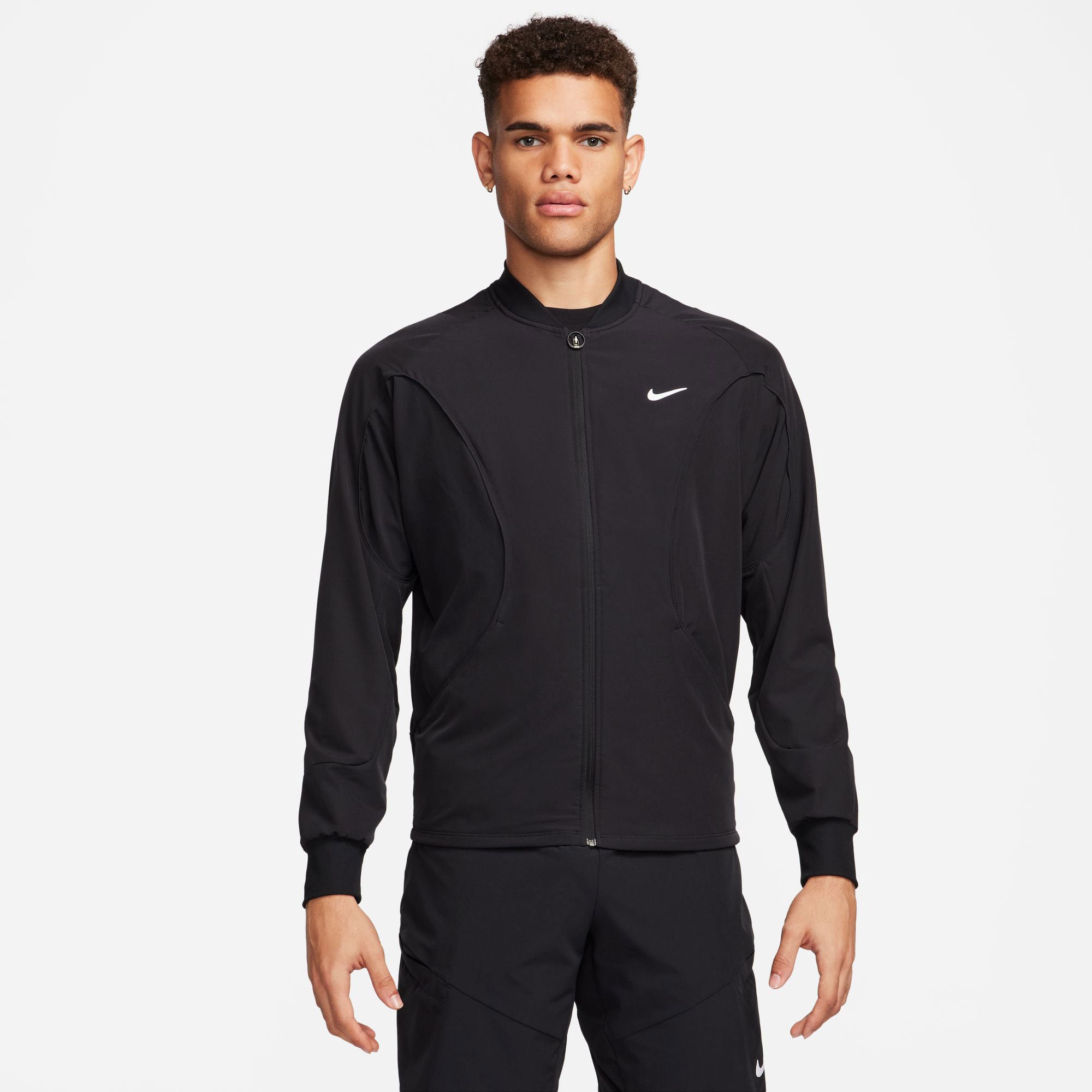 NikeCourt Advantage Men's Dri-FIT Tennis Jacket - Black (1)