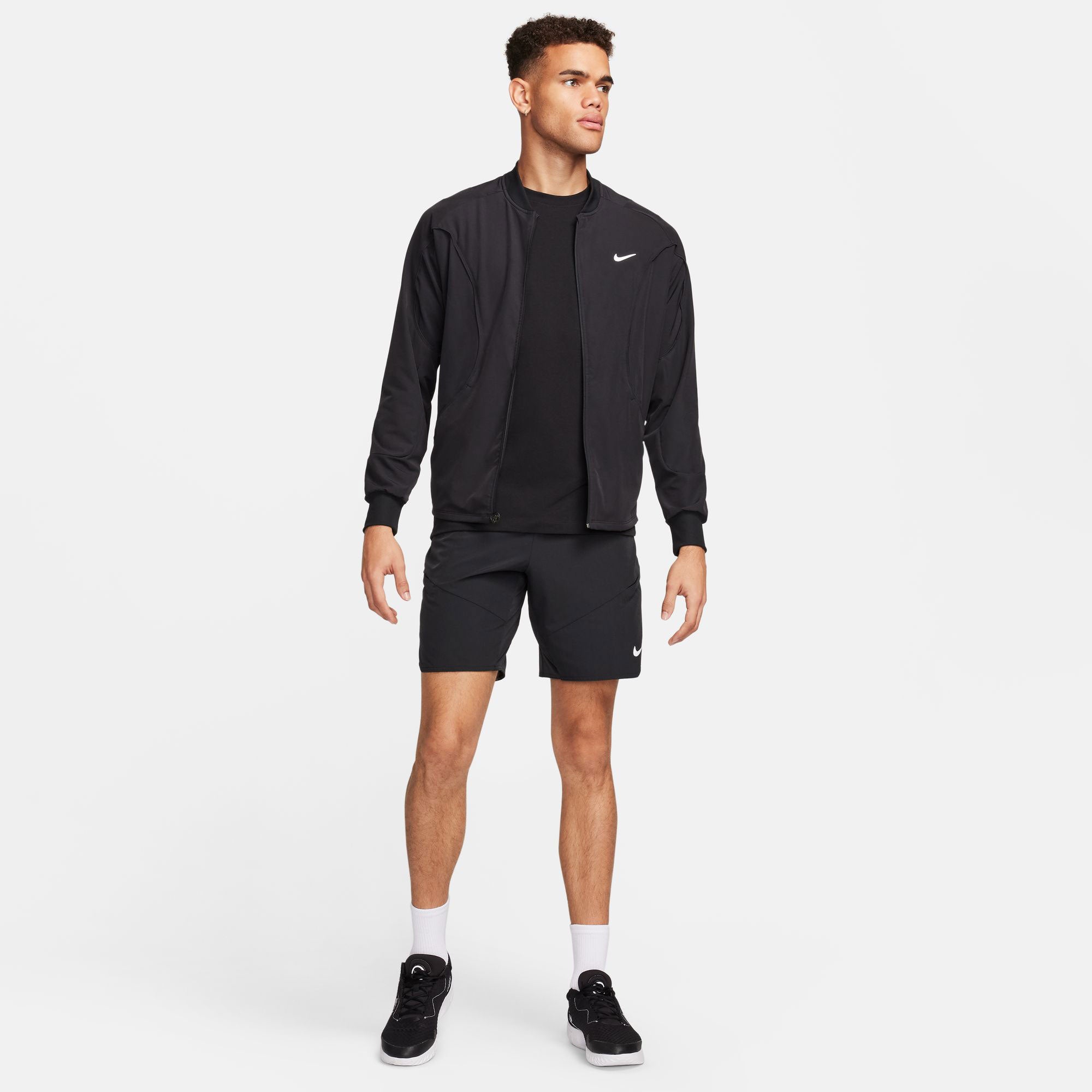 NikeCourt Advantage Men's Dri-FIT Tennis Jacket - Black (7)