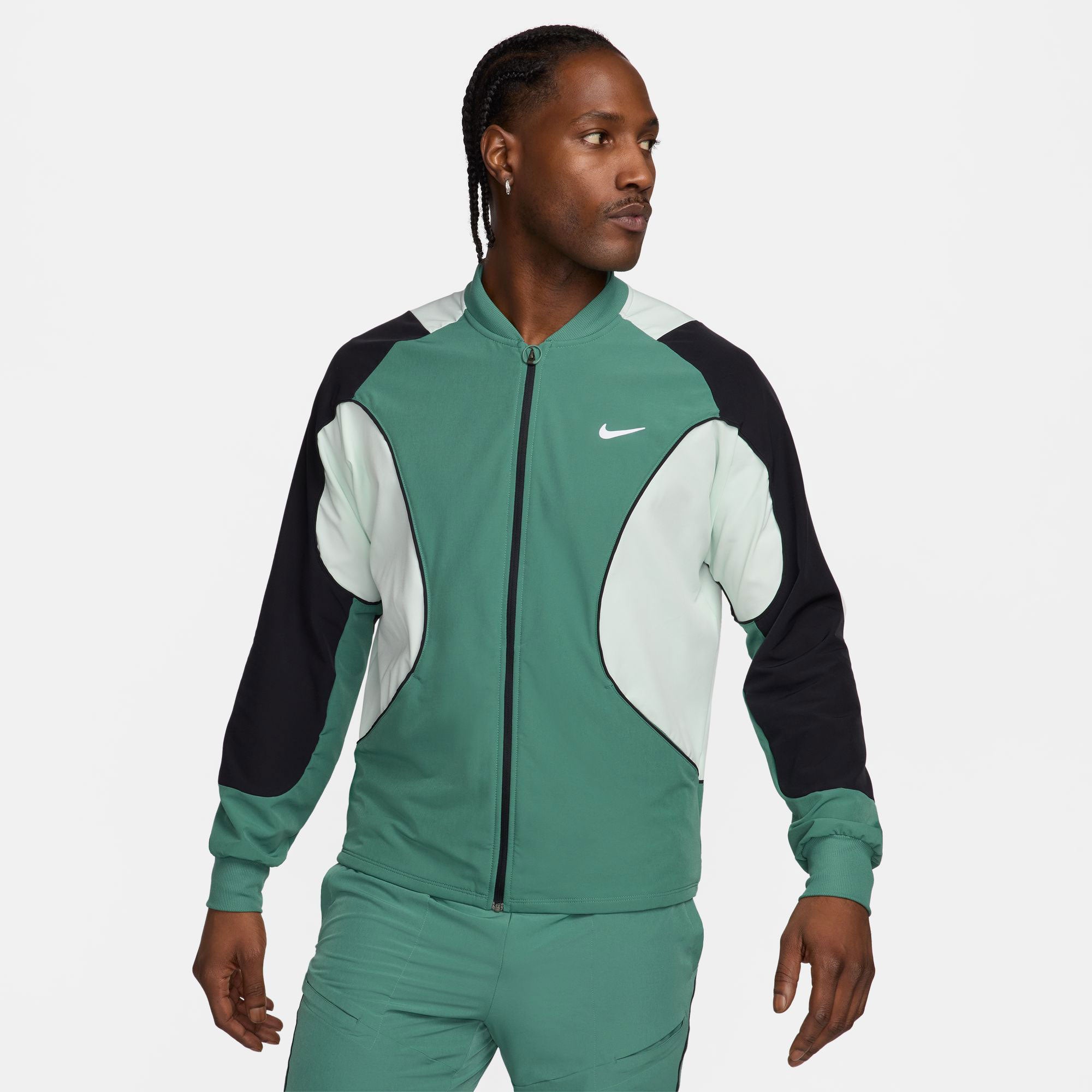 NikeCourt Advantage Men's Dri-FIT Tennis Jacket - Green (1)