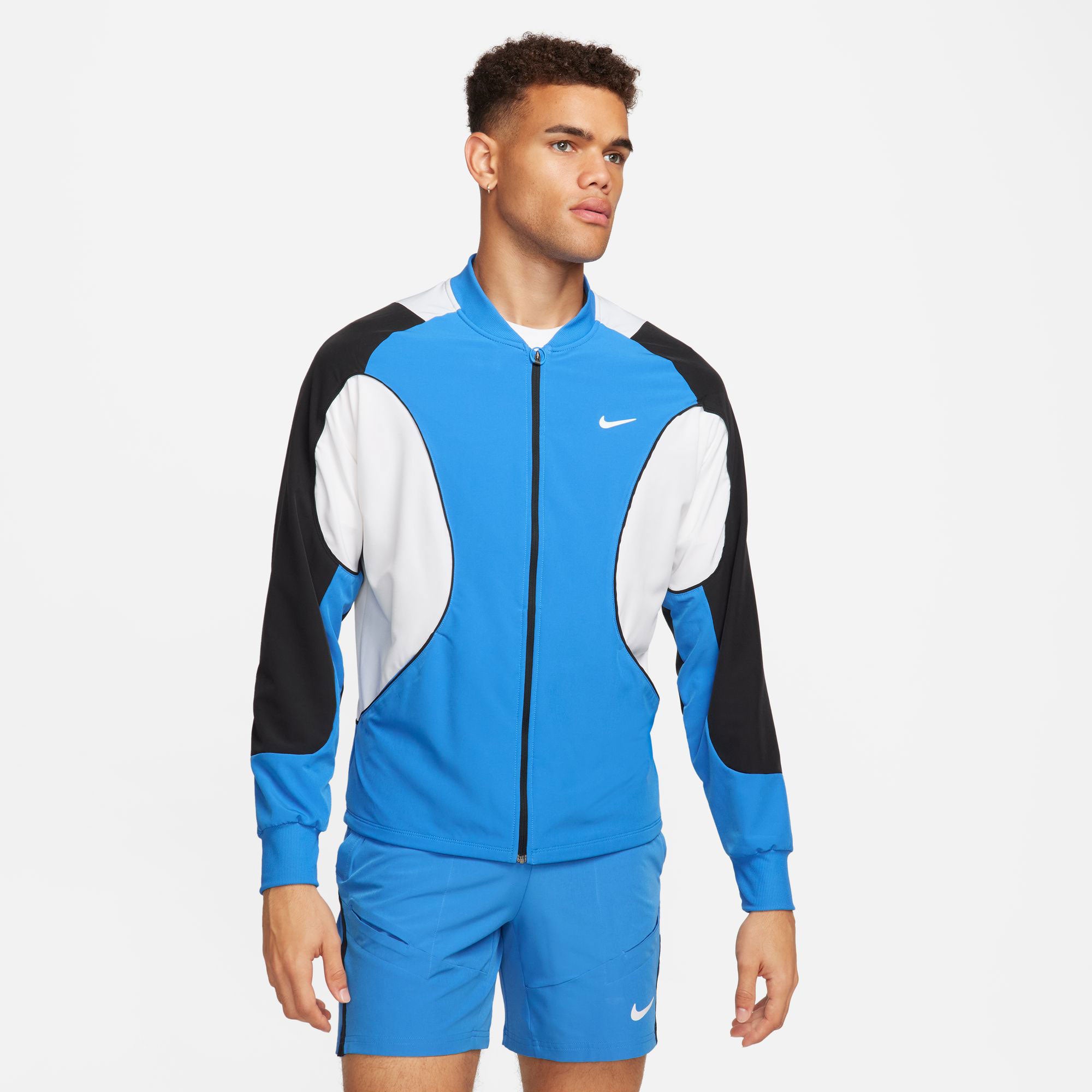 NikeCourt Advantage Men's Dri-FIT Tennis Jacket - Blue (1)