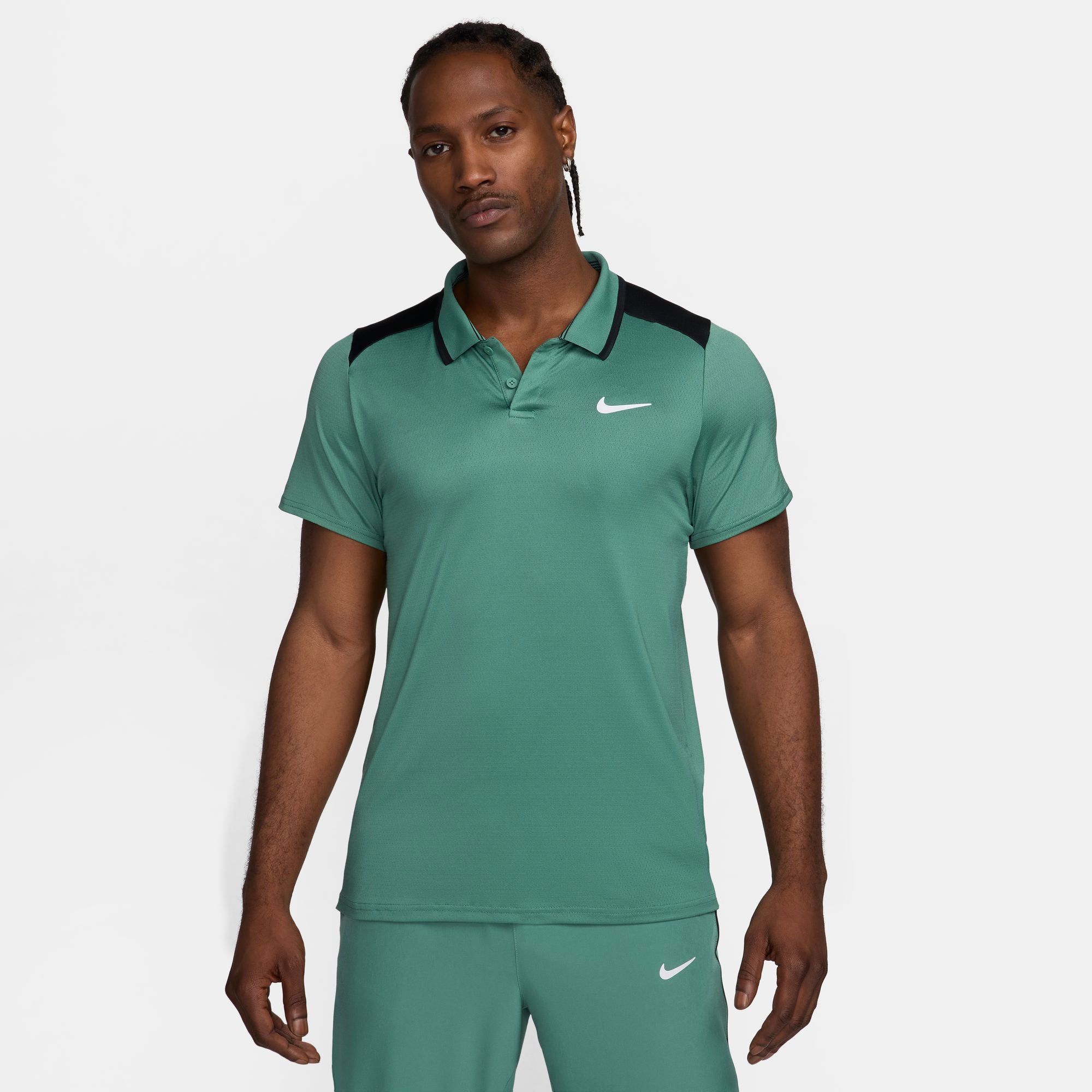 NikeCourt Advantage Men's Dri-FIT Tennis Polo - Green (1)