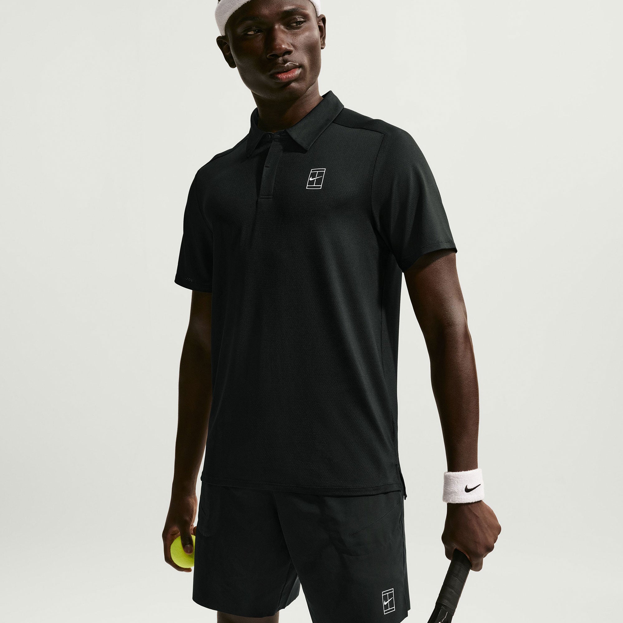 NikeCourt Advantage Men's Dri-FIT Tennis Polo - Black (3)