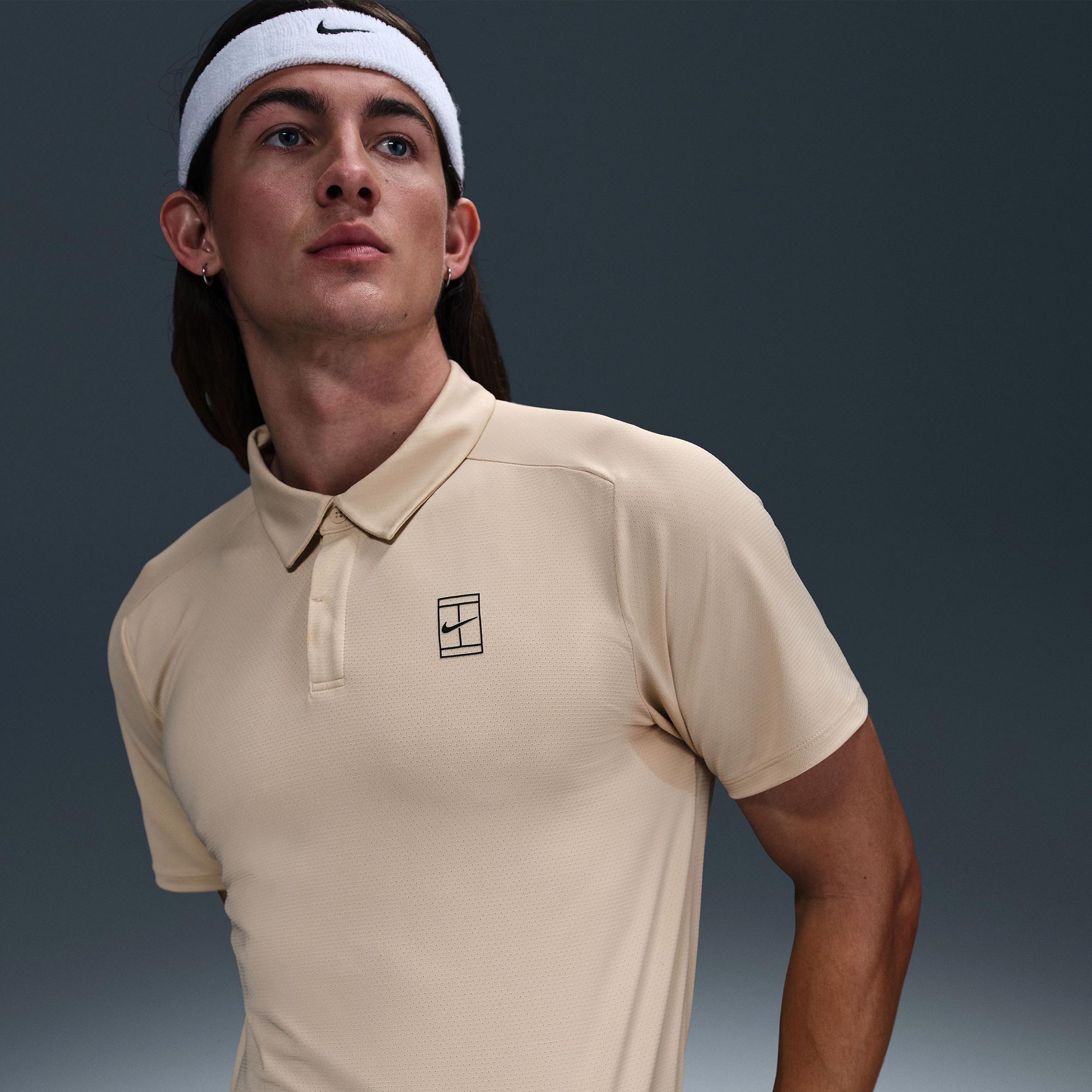 NikeCourt Advantage Men's Dri-FIT Tennis Polo - Brown (1)