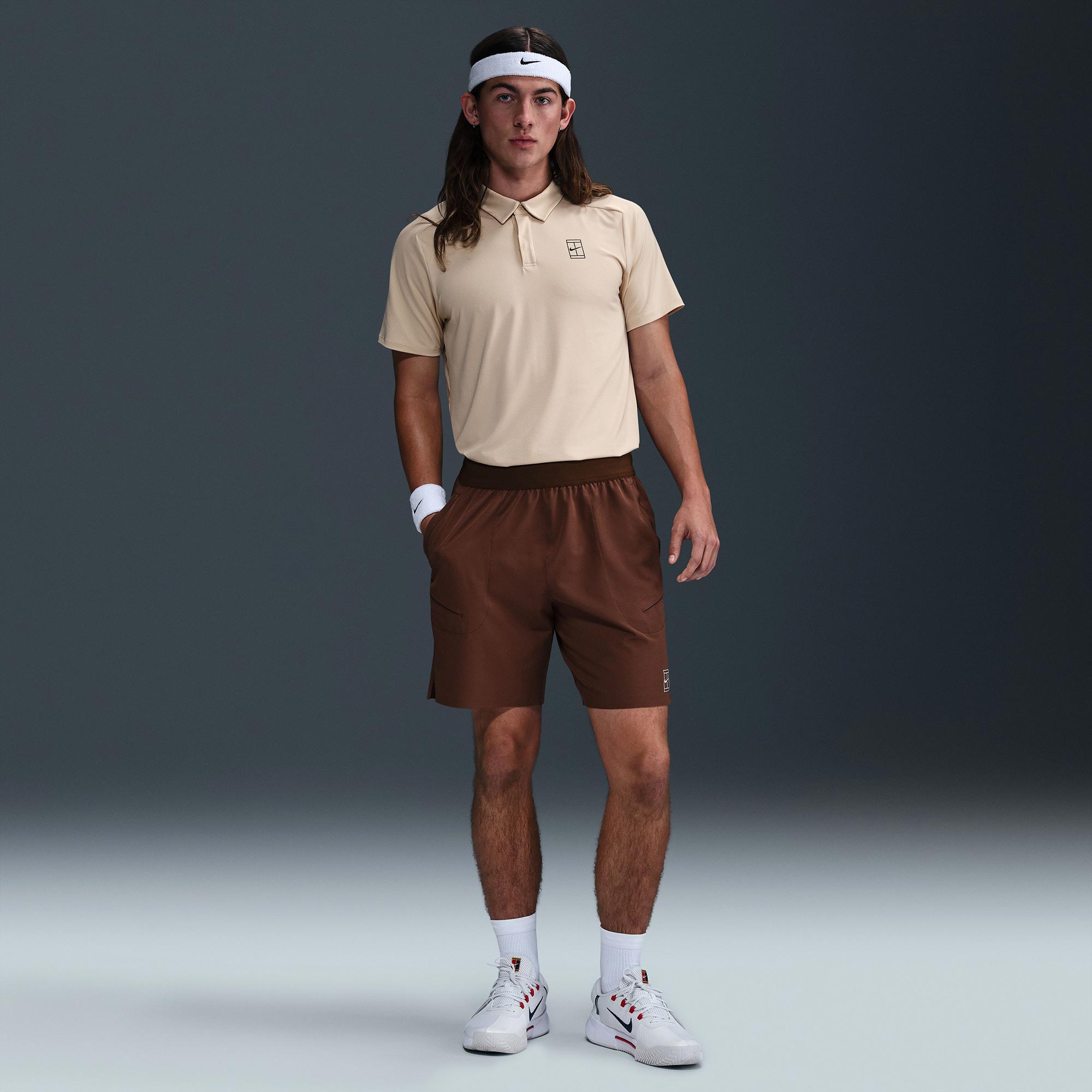 NikeCourt Advantage Men's Dri-FIT Tennis Polo - Brown (5)
