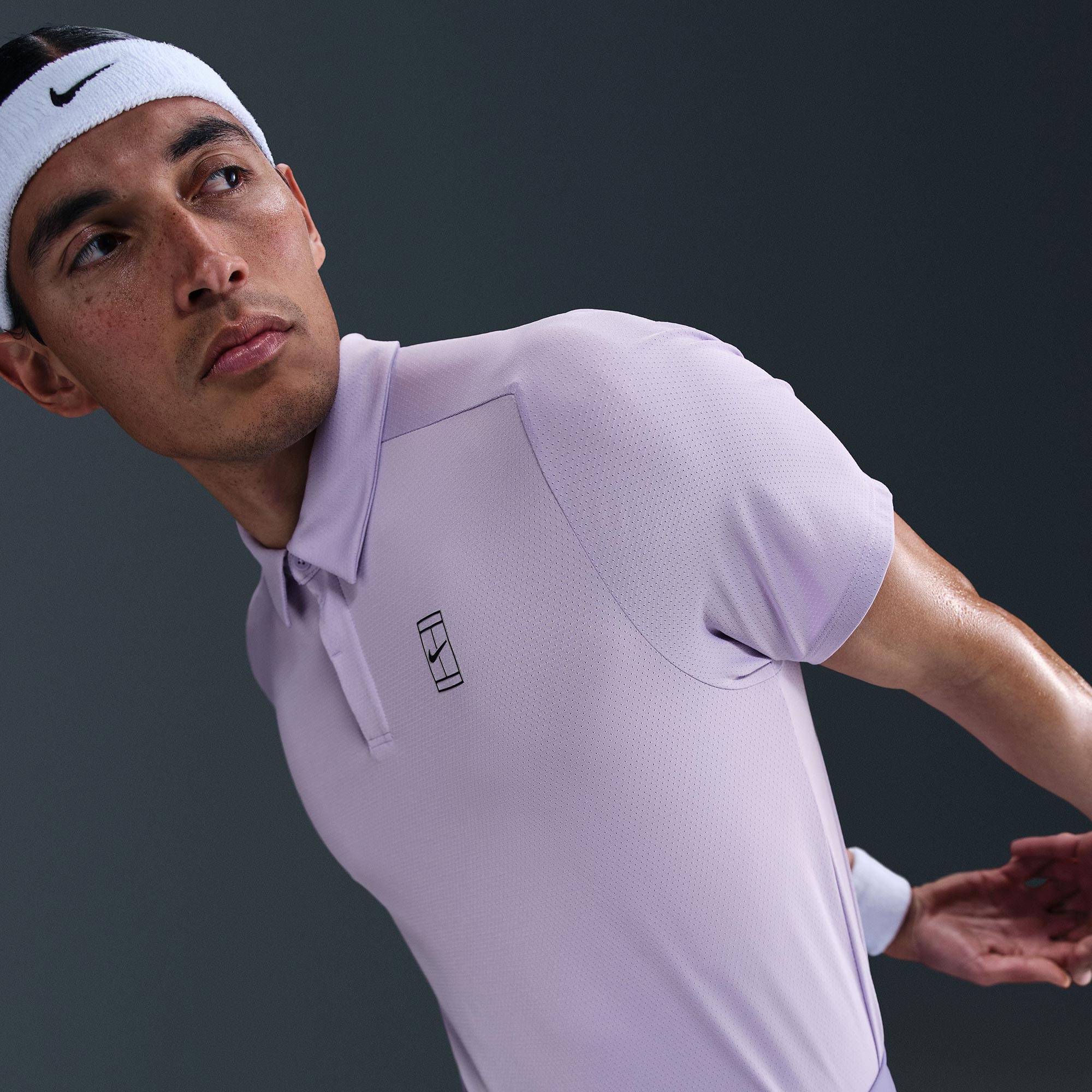 NikeCourt Advantage Men's Dri-FIT Tennis Polo - Purple (3)