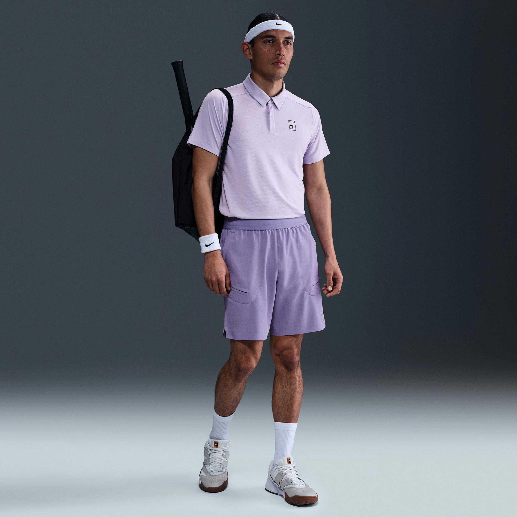 NikeCourt Advantage Men's Dri-FIT Tennis Polo - Purple (4)
