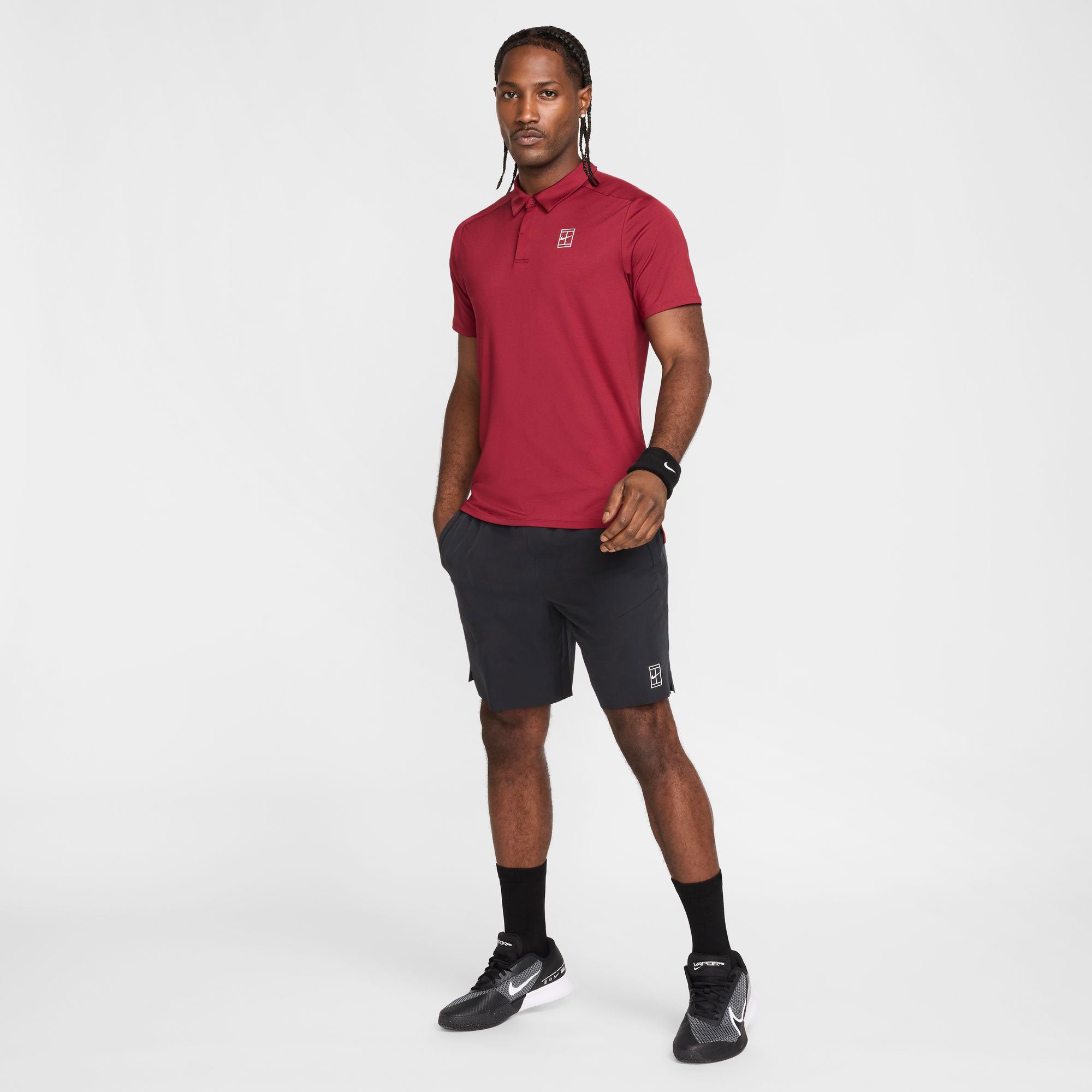 NikeCourt Advantage Men's Dri-FIT Tennis Polo - Red (6)