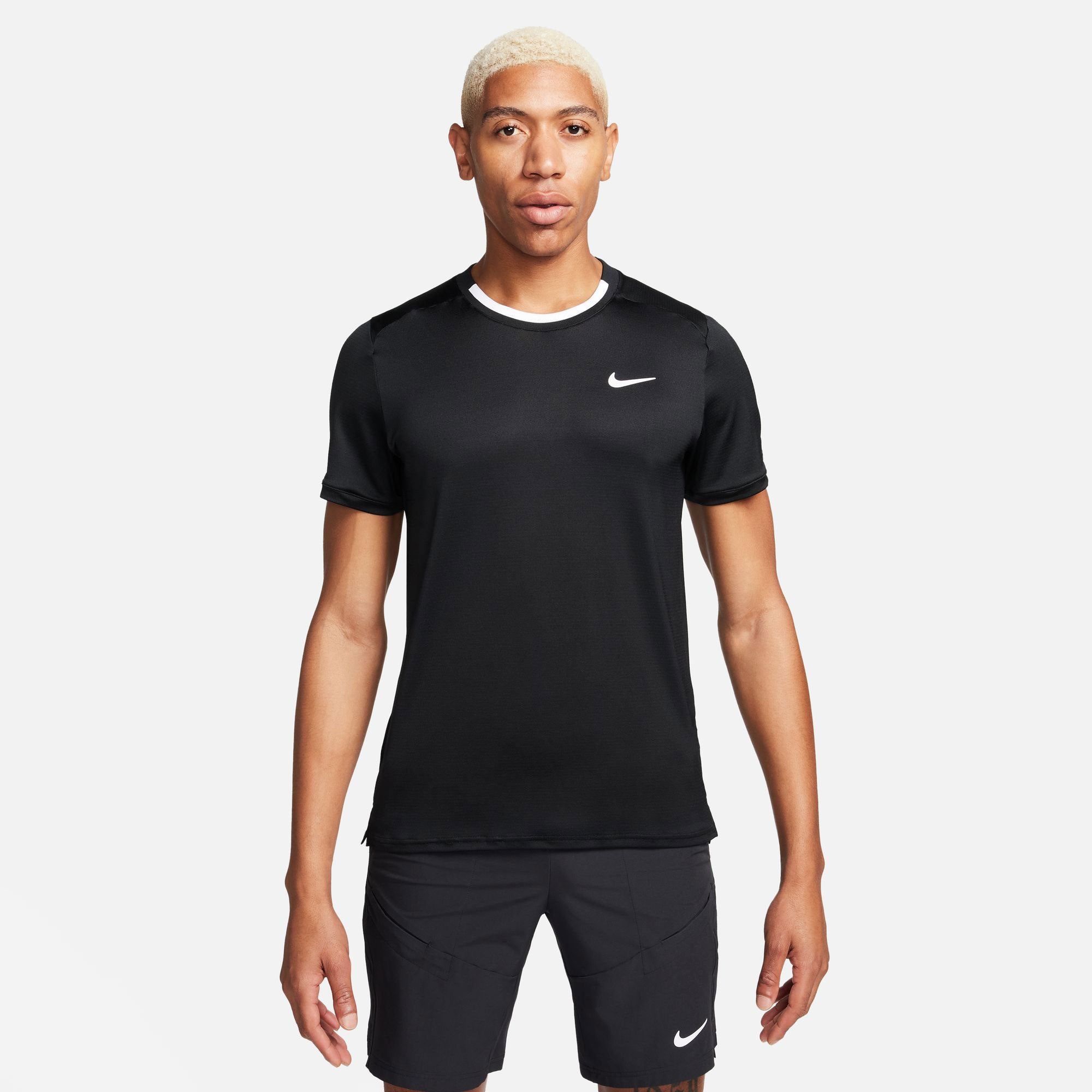 NikeCourt Advantage Men's Dri-FIT Tennis Shirt - Black (1)
