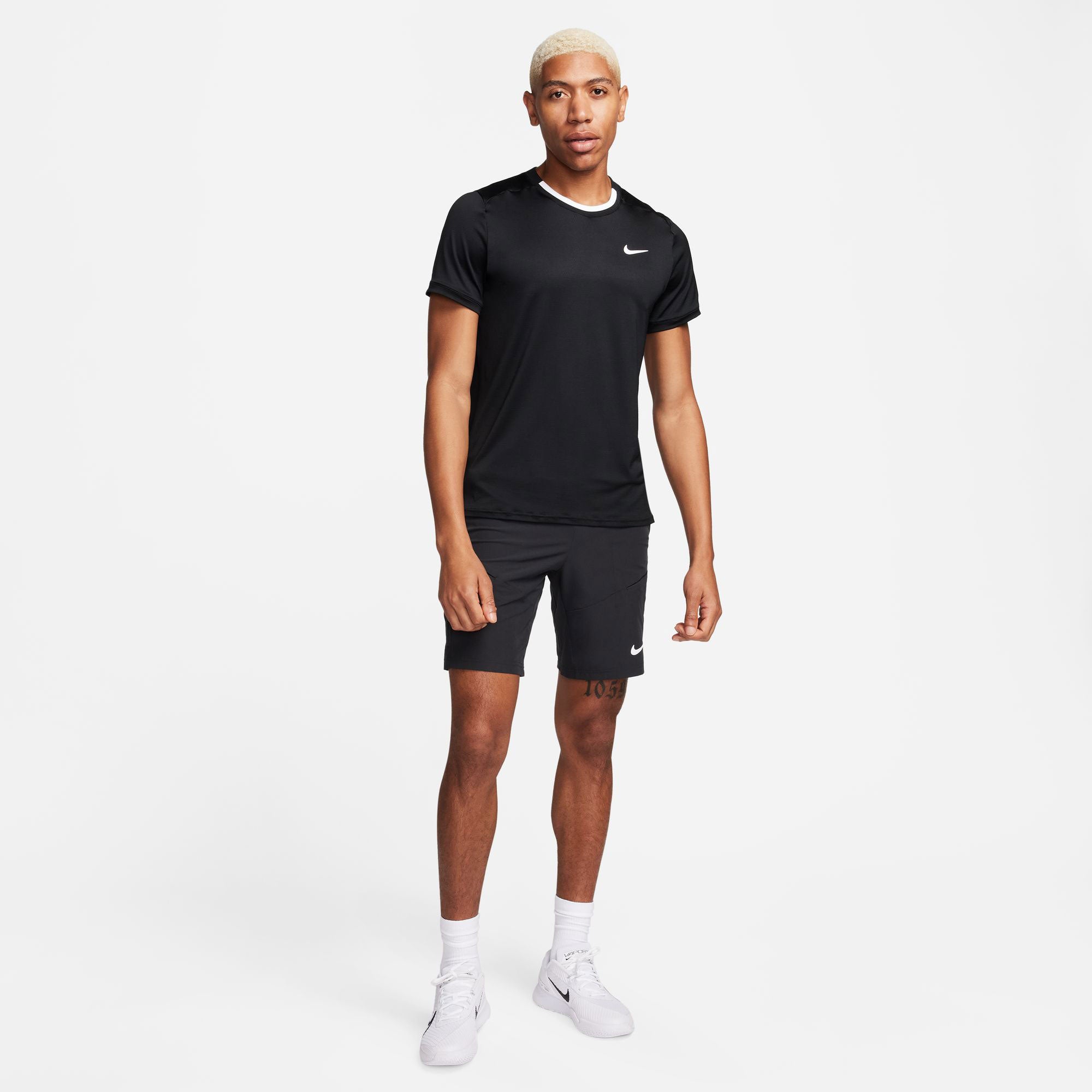NikeCourt Advantage Men's Dri-FIT Tennis Shirt - Black (5)