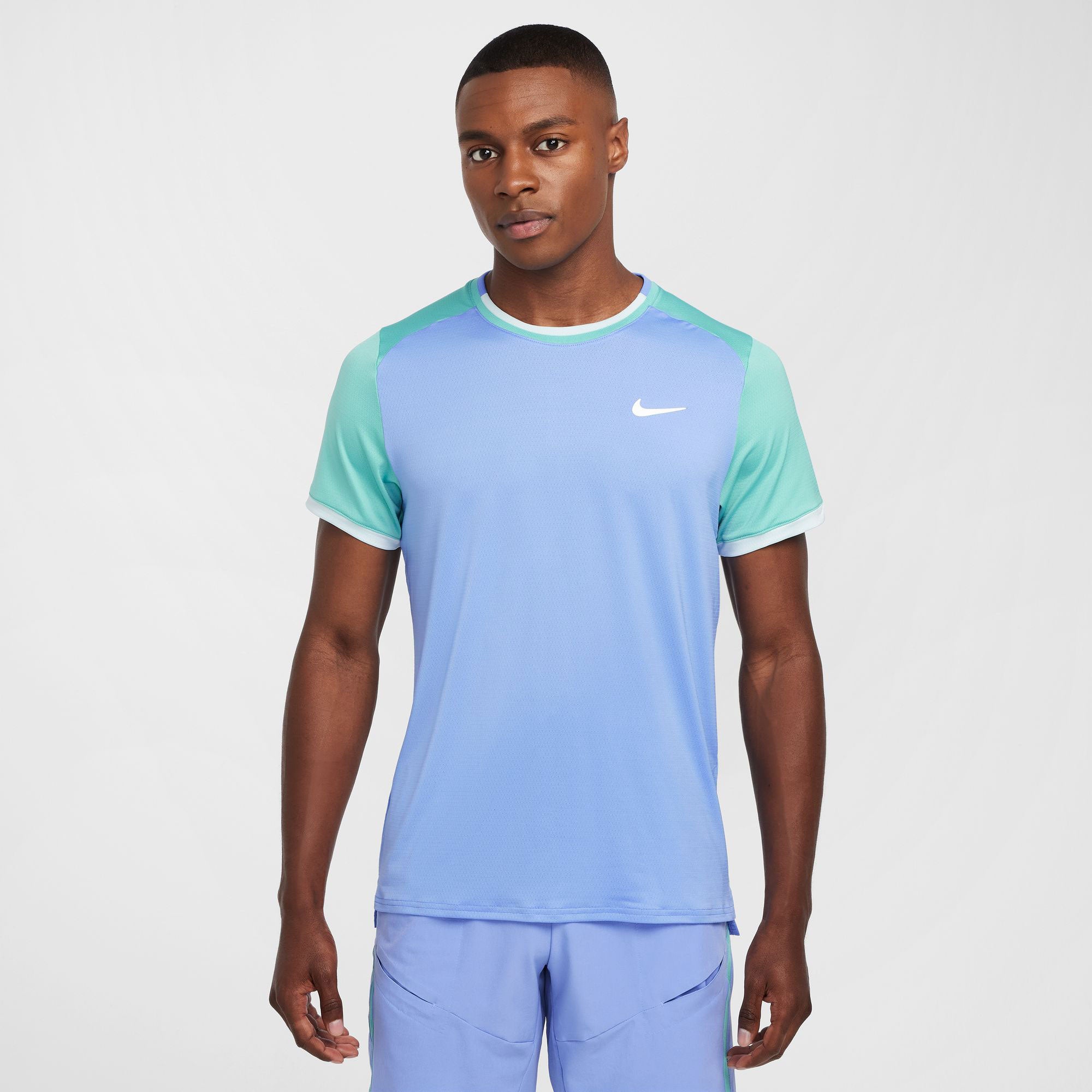 NikeCourt Advantage Men's Dri-FIT Tennis Shirt - Blue (1)