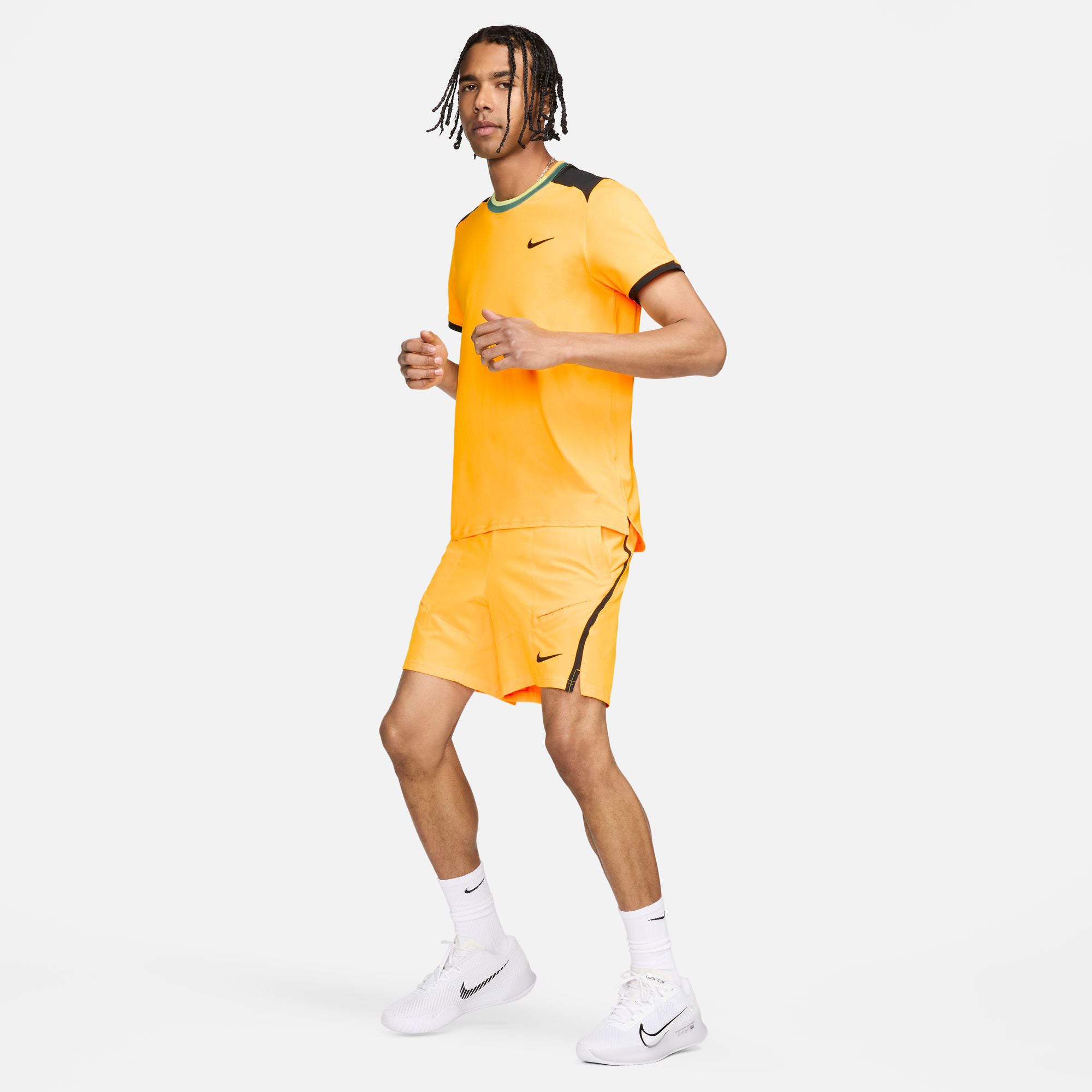 NikeCourt Advantage Men's Dri-FIT Tennis Shirt - Orange (5)