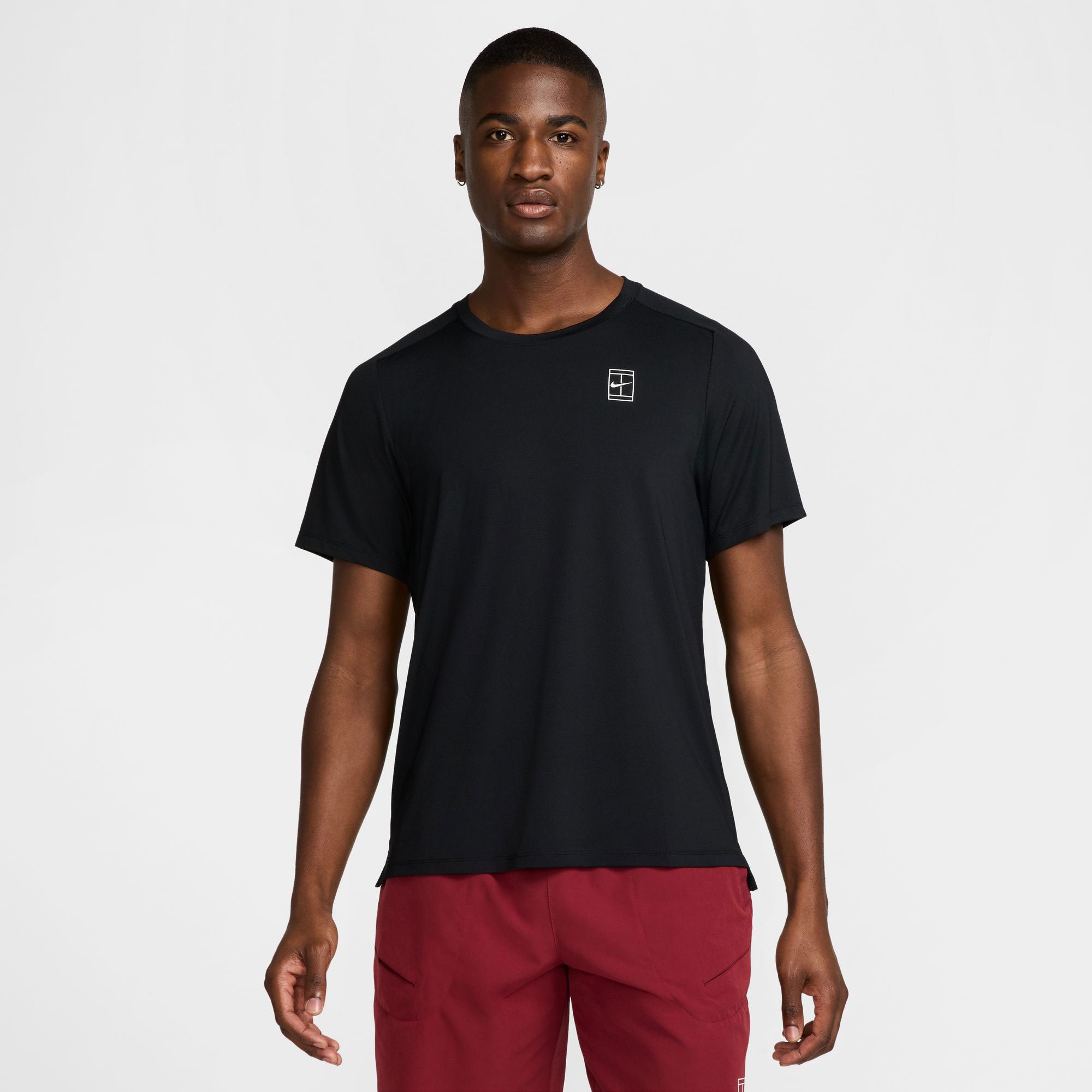NikeCourt Advantage Men's Dri-FIT Tennis Shirt - Black (1)