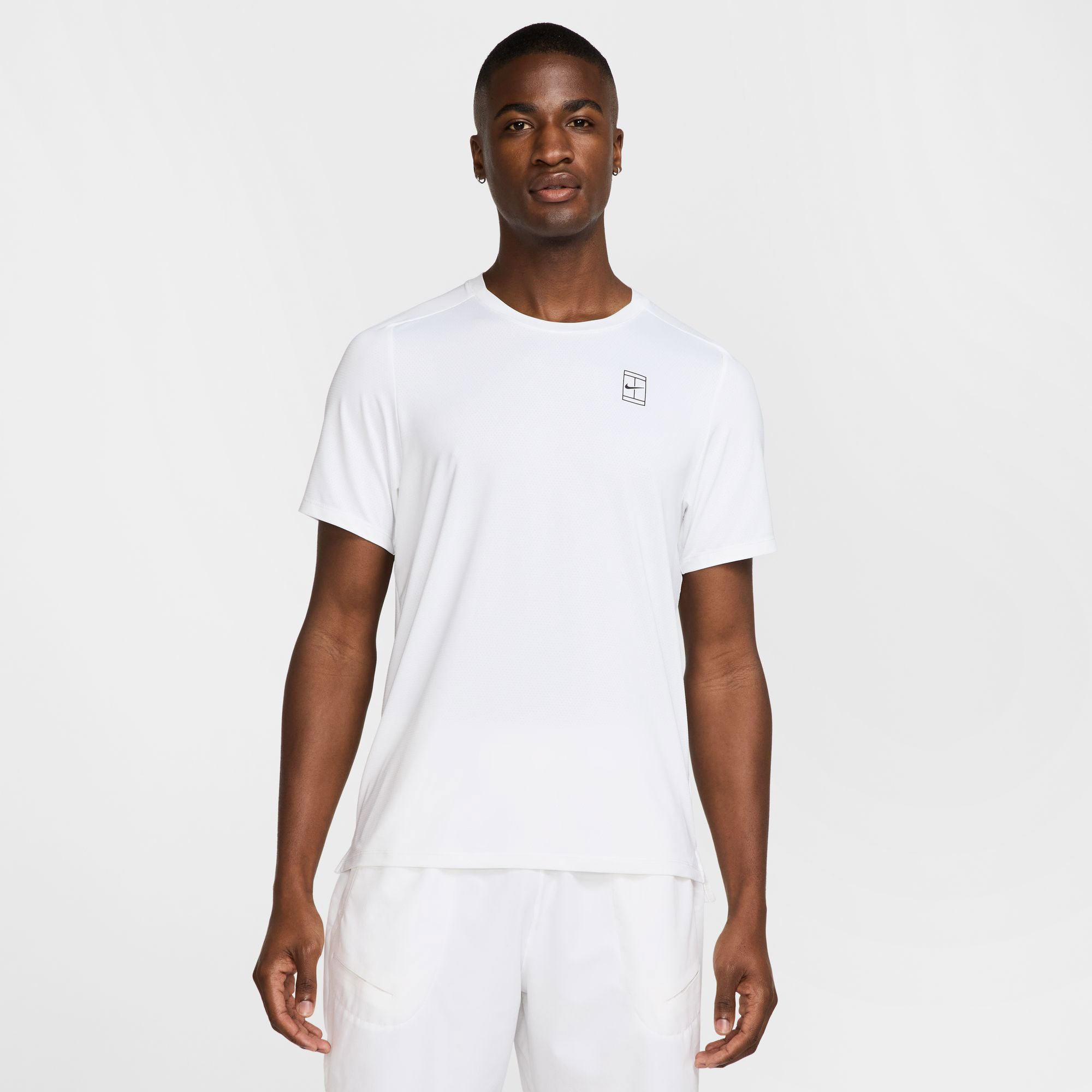 NikeCourt Advantage Men's Dri-FIT Tennis Shirt - White (1)