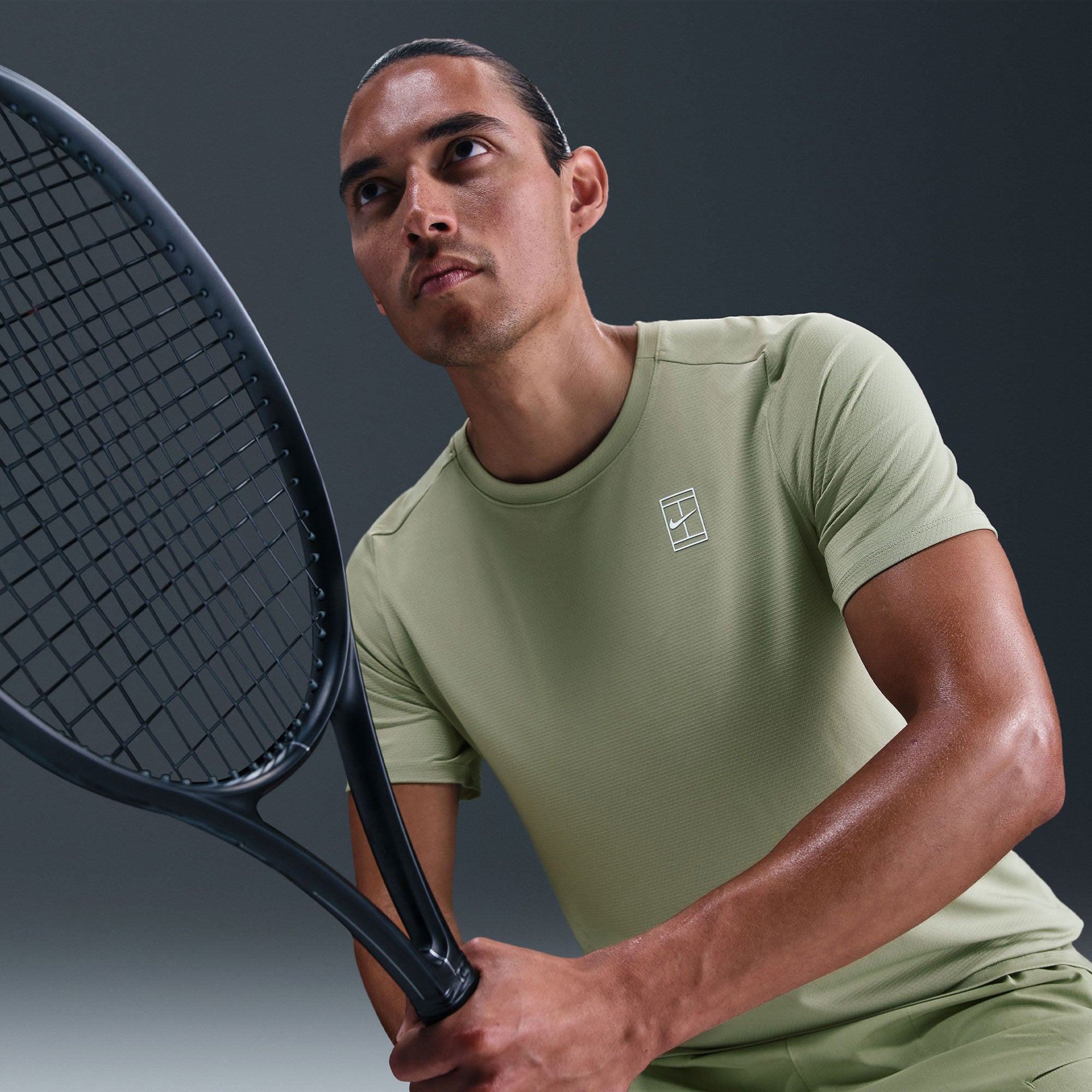 NikeCourt Advantage Men's Dri-FIT Tennis Shirt - Green (3)