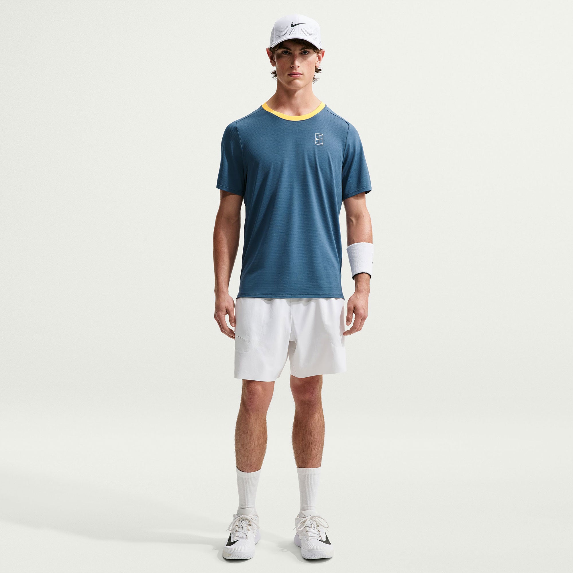 NikeCourt Advantage Men's Dri-FIT Tennis Shirt - Blue (4)