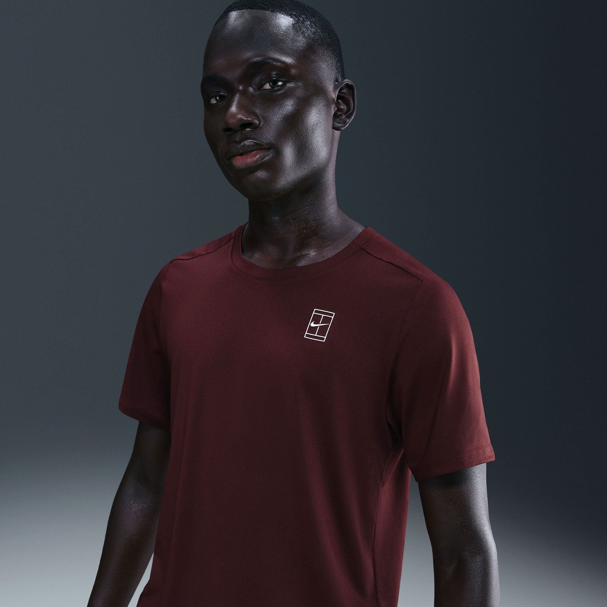 NikeCourt Advantage Men's Dri-FIT Tennis Shirt - Red (1)