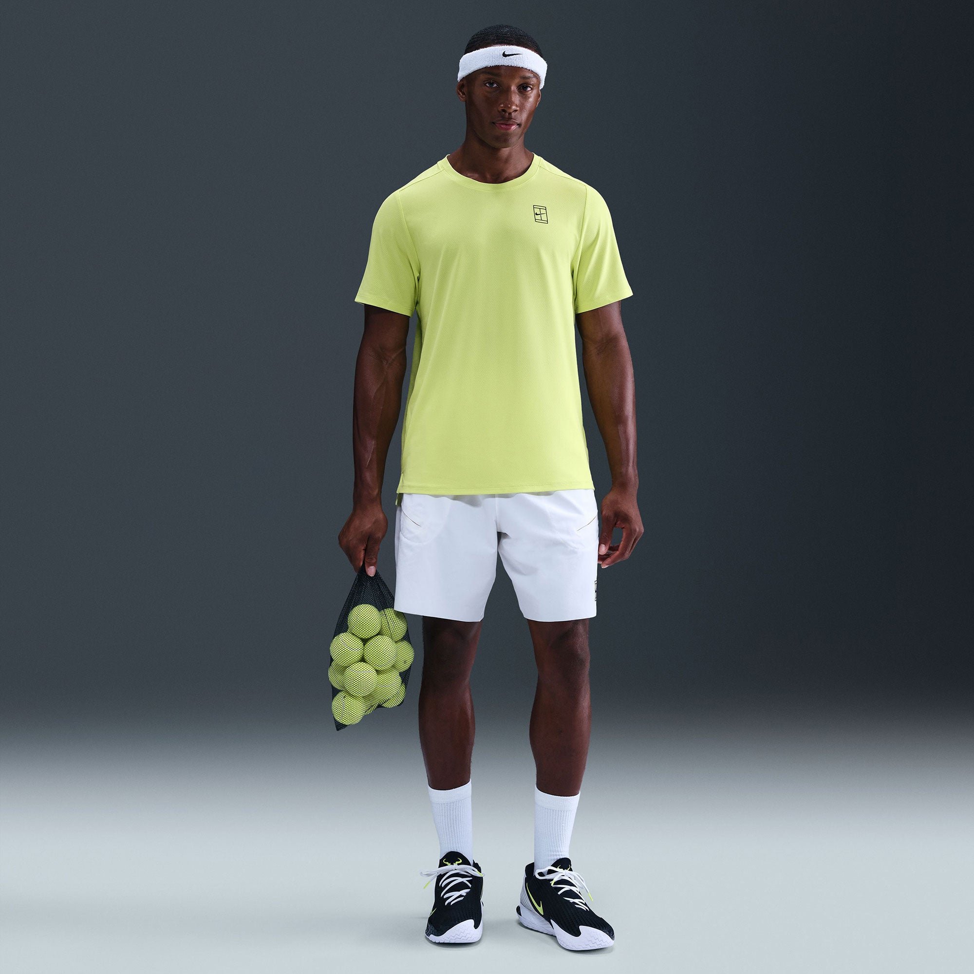 NikeCourt Advantage Men's Dri-FIT Tennis Shirt - Yellow (4)