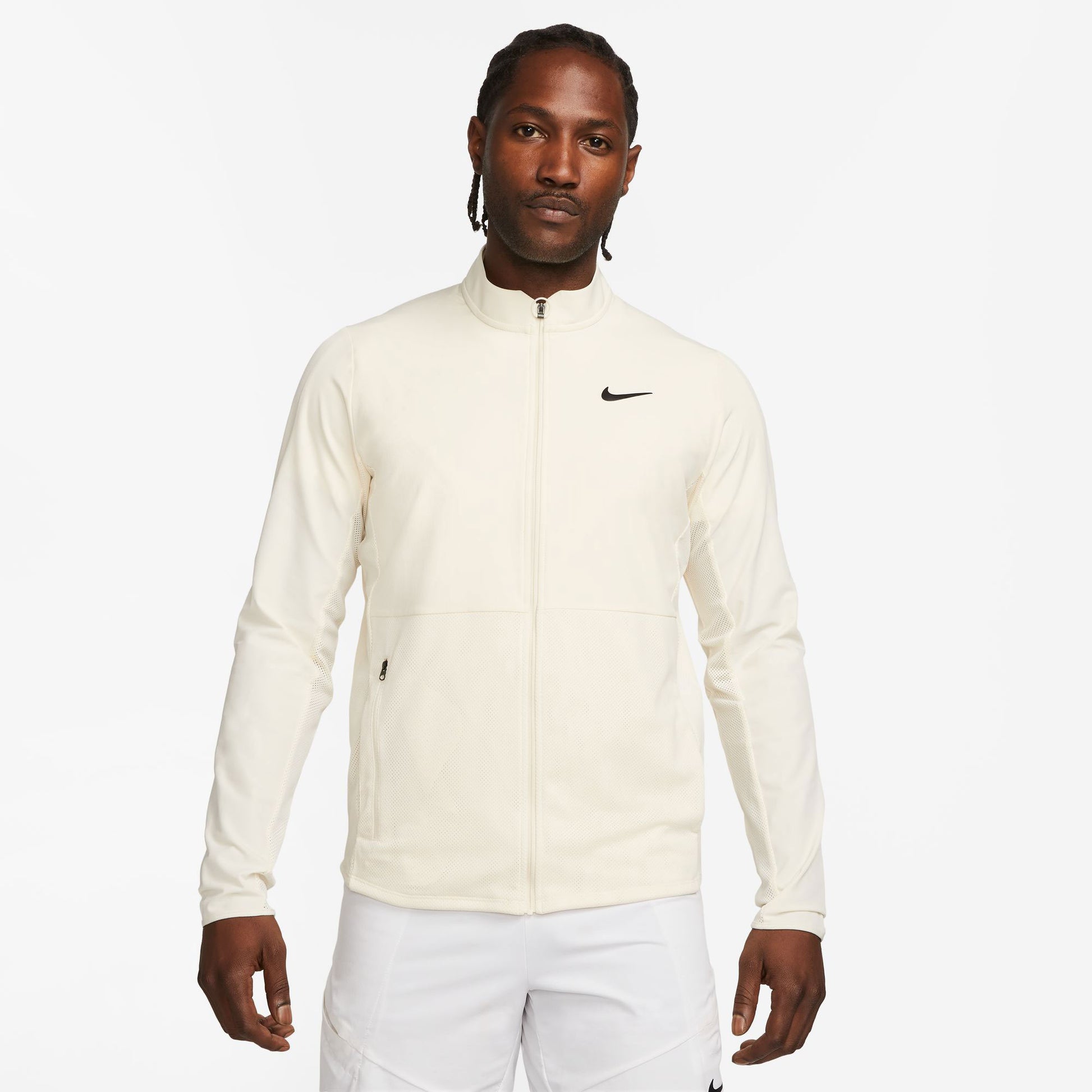 NikeCourt Advantage Men's Packable Tennis Jacket White (1)