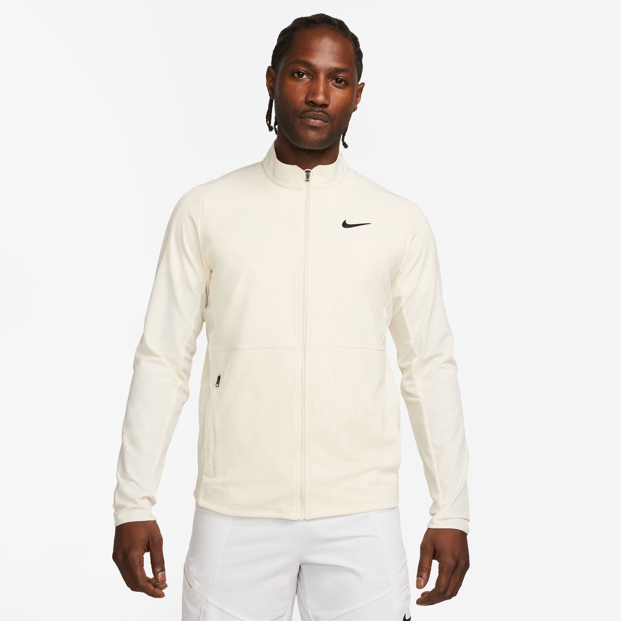 NikeCourt Advantage Men's Packable Tennis Jacket White (1)