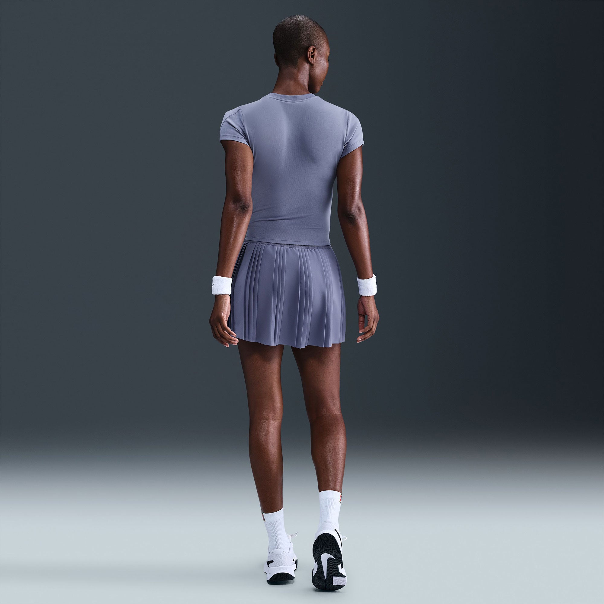 NikeCourt Advantage Women's Dri-FIT High-Waisted Pleated Tennis Skirt - Blue (2)