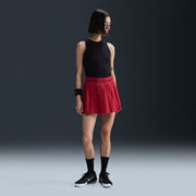 NikeCourt Advantage Women's Dri-FIT High-Waisted Pleated Tennis Skirt - Red (1)