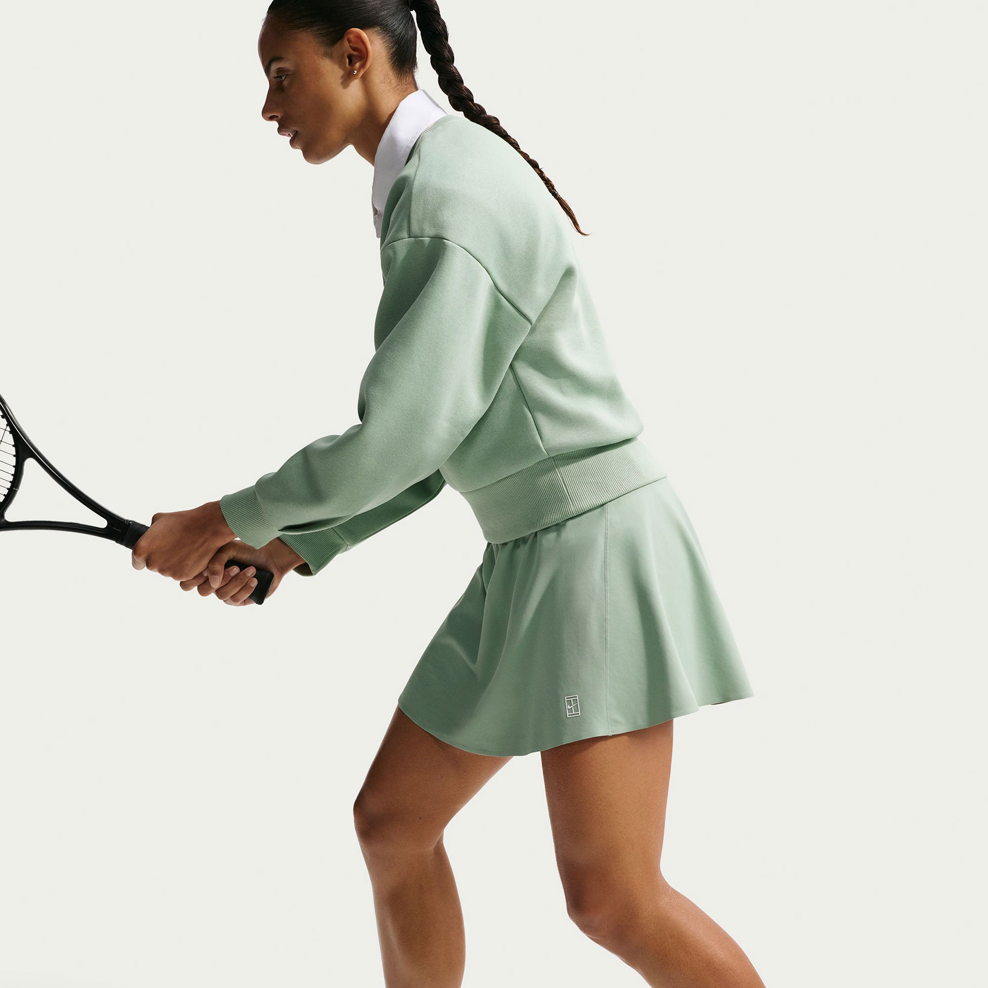 NikeCourt Advantage Women's Dri-FIT High-Waisted Regular Tennis Skirt - Green (4)
