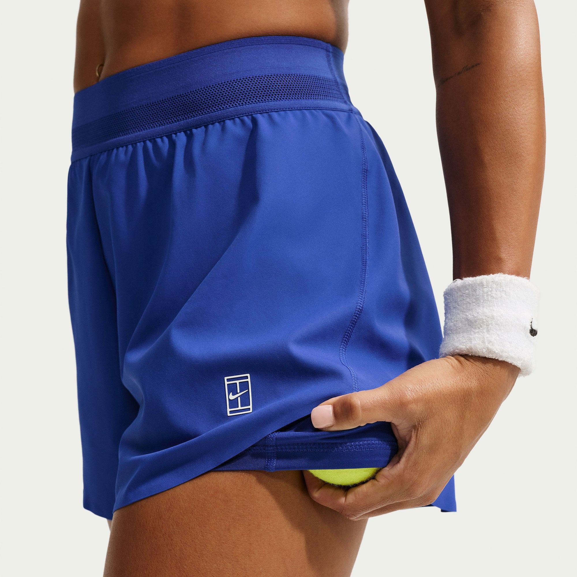 NikeCourt Advantage Women's Dri-FIT High-Waisted Tennis Shorts - Blue (6)