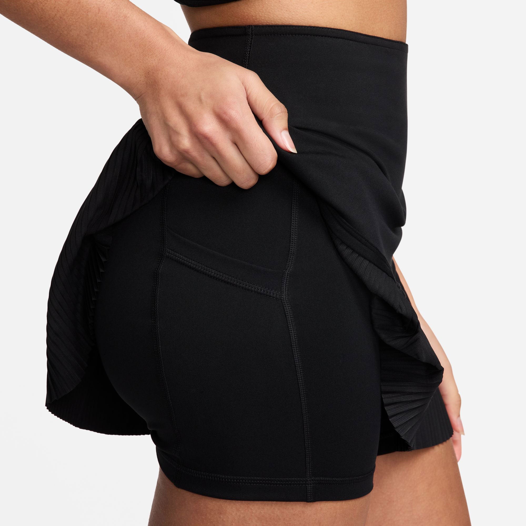 NikeCourt Advantage Women's Dri-FIT Pleated Tennis Skirt - Black (5)