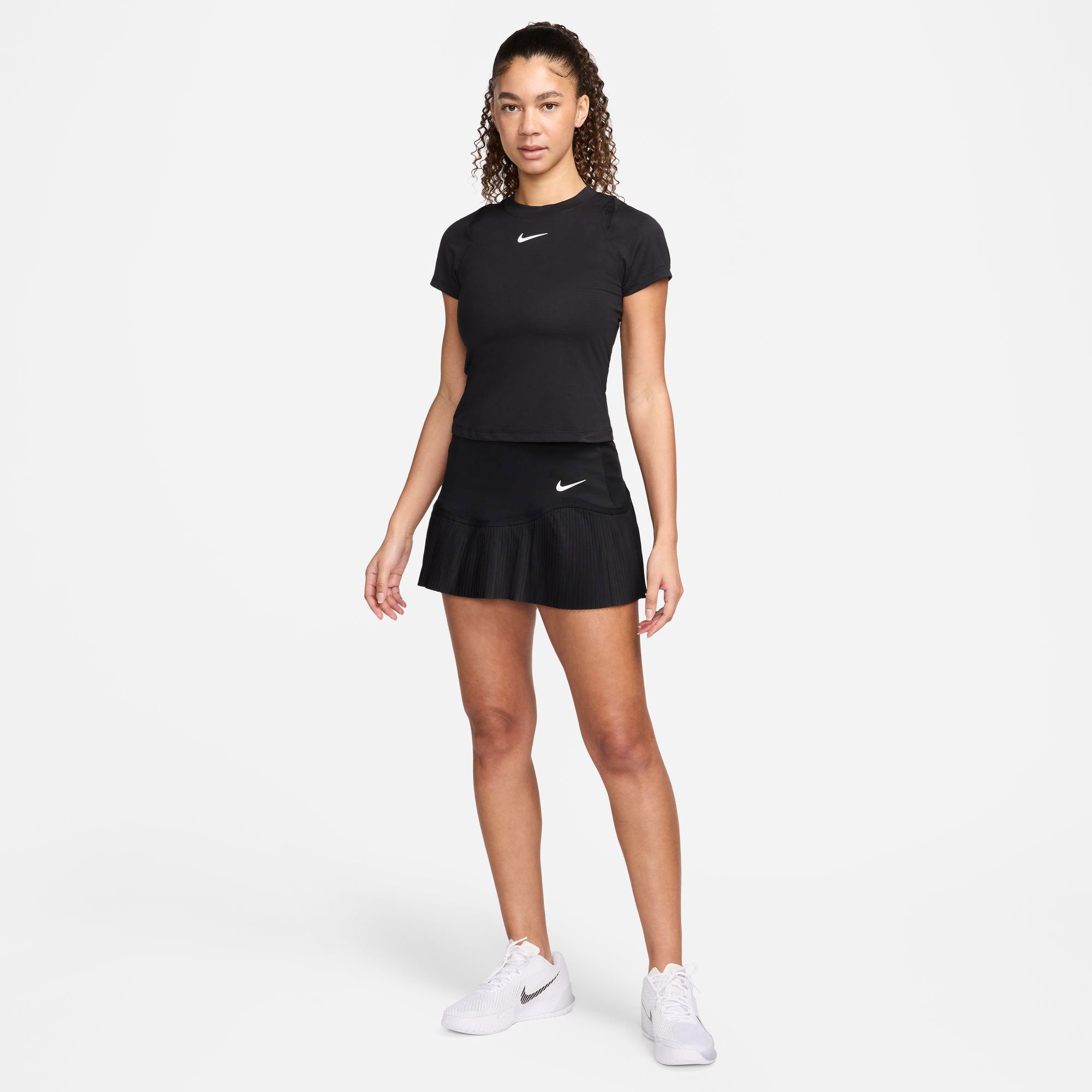 NikeCourt Advantage Women's Dri-FIT Pleated Tennis Skirt - Black (6)