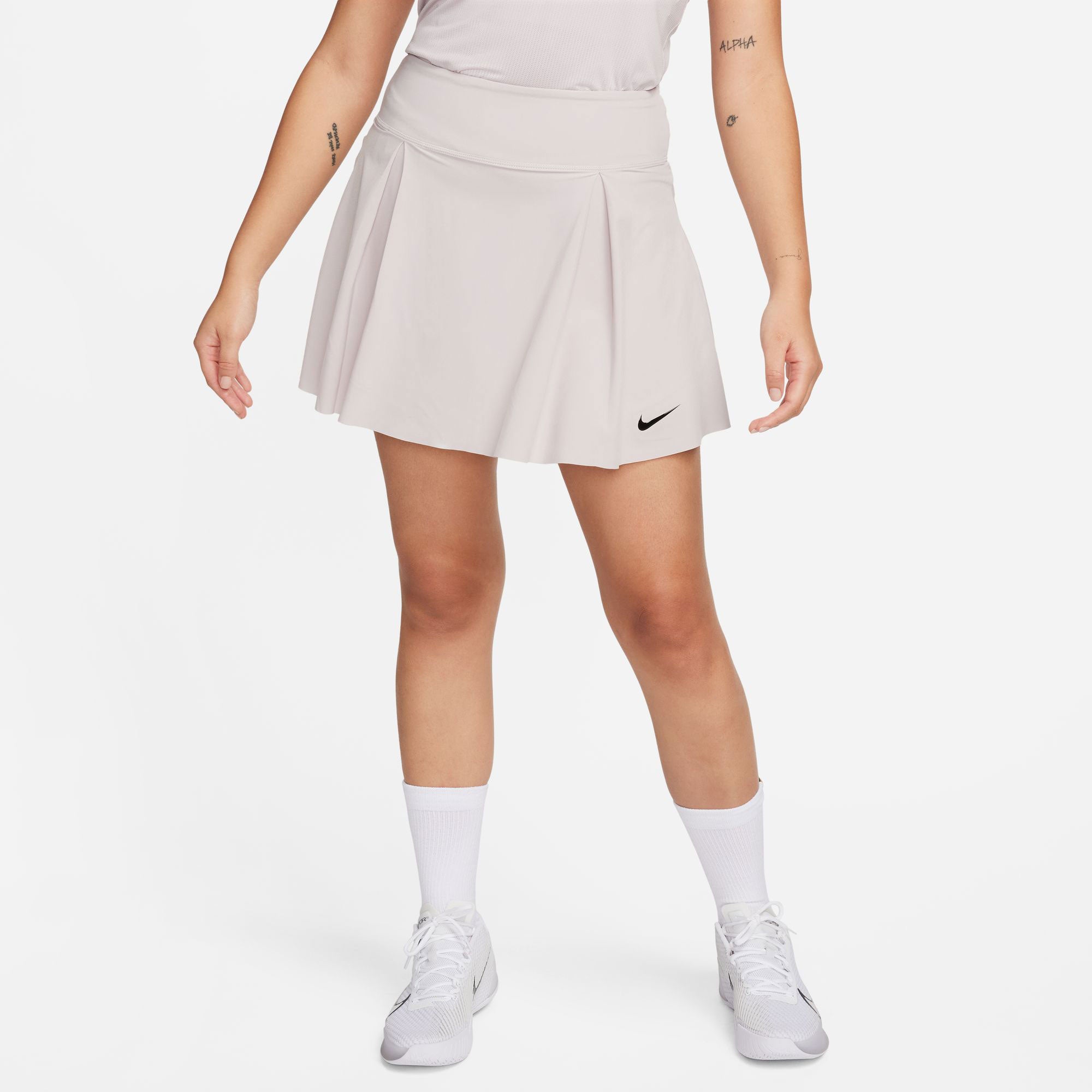 NikeCourt Advantage Women's Dri-FIT Regular Tennis Skirt - Grey (1)