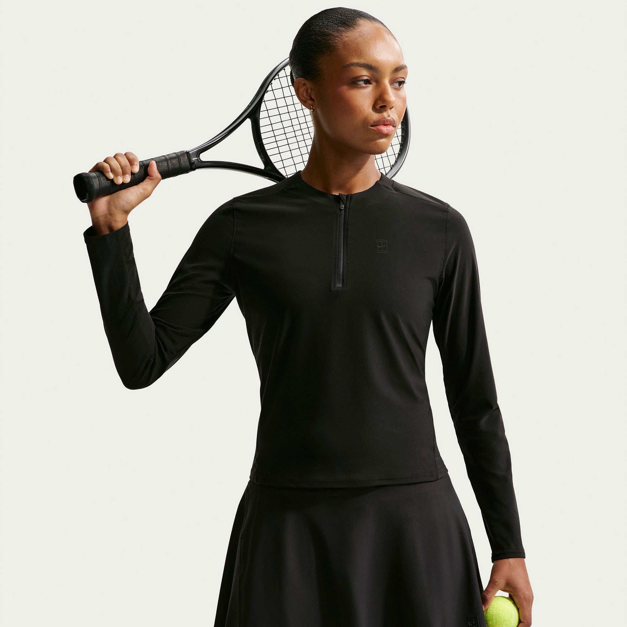 NikeCourt Advantage Women's Dri-FIT Tennis Mid Layer - Black (3)