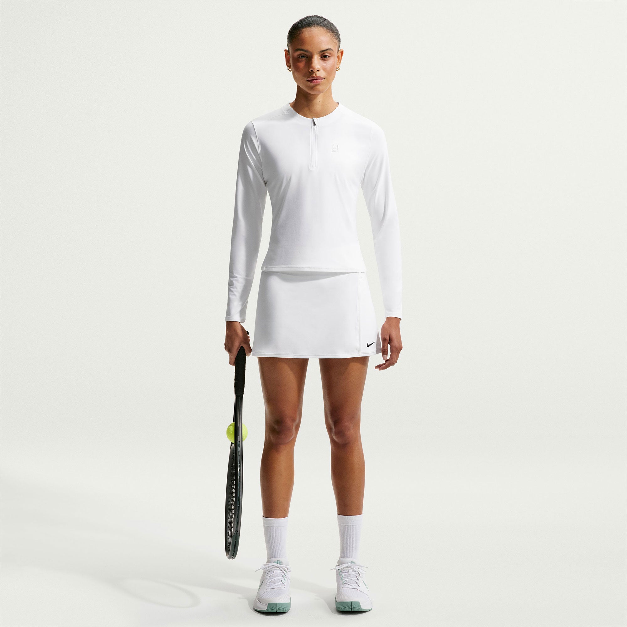 NikeCourt Advantage Women's Dri-FIT Tennis Mid Layer - White (4)