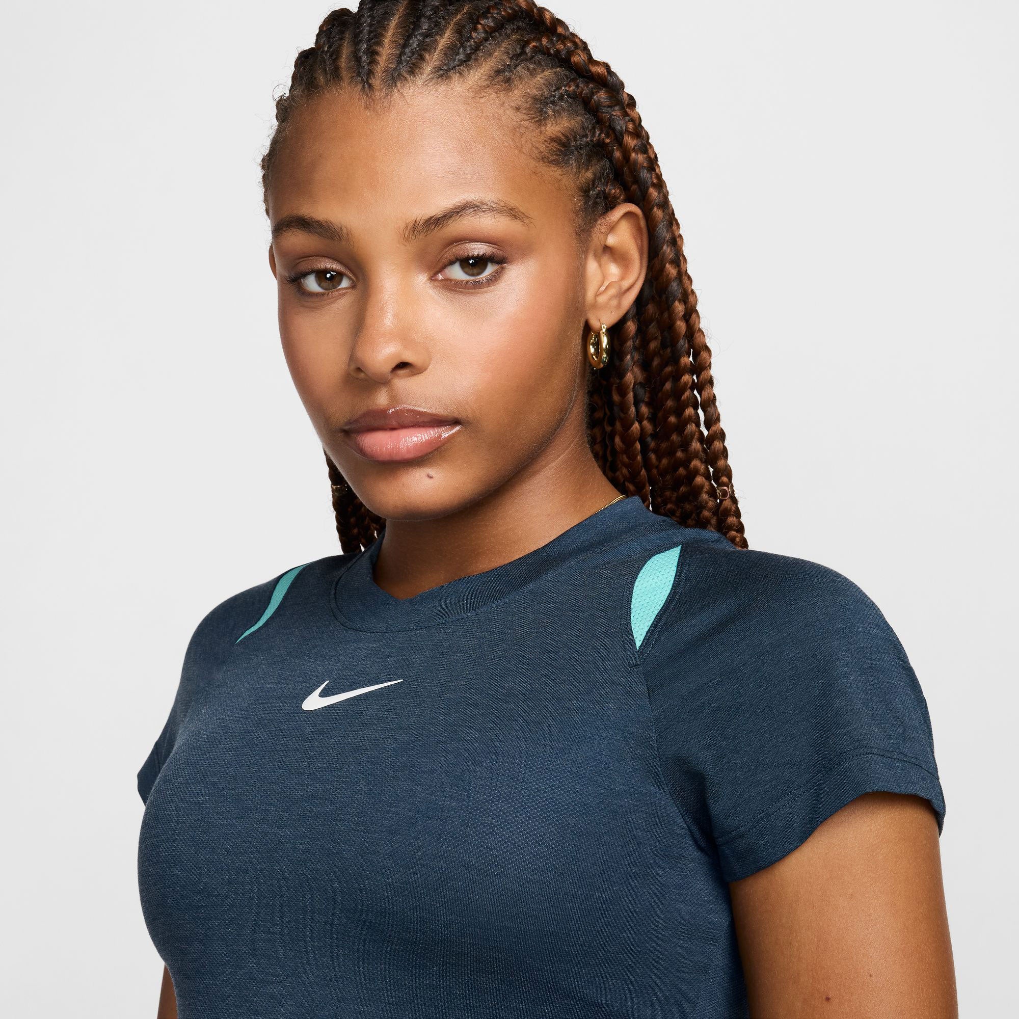 NikeCourt Advantage Women's Dri-FIT Tennis Shirt - Blue (3)