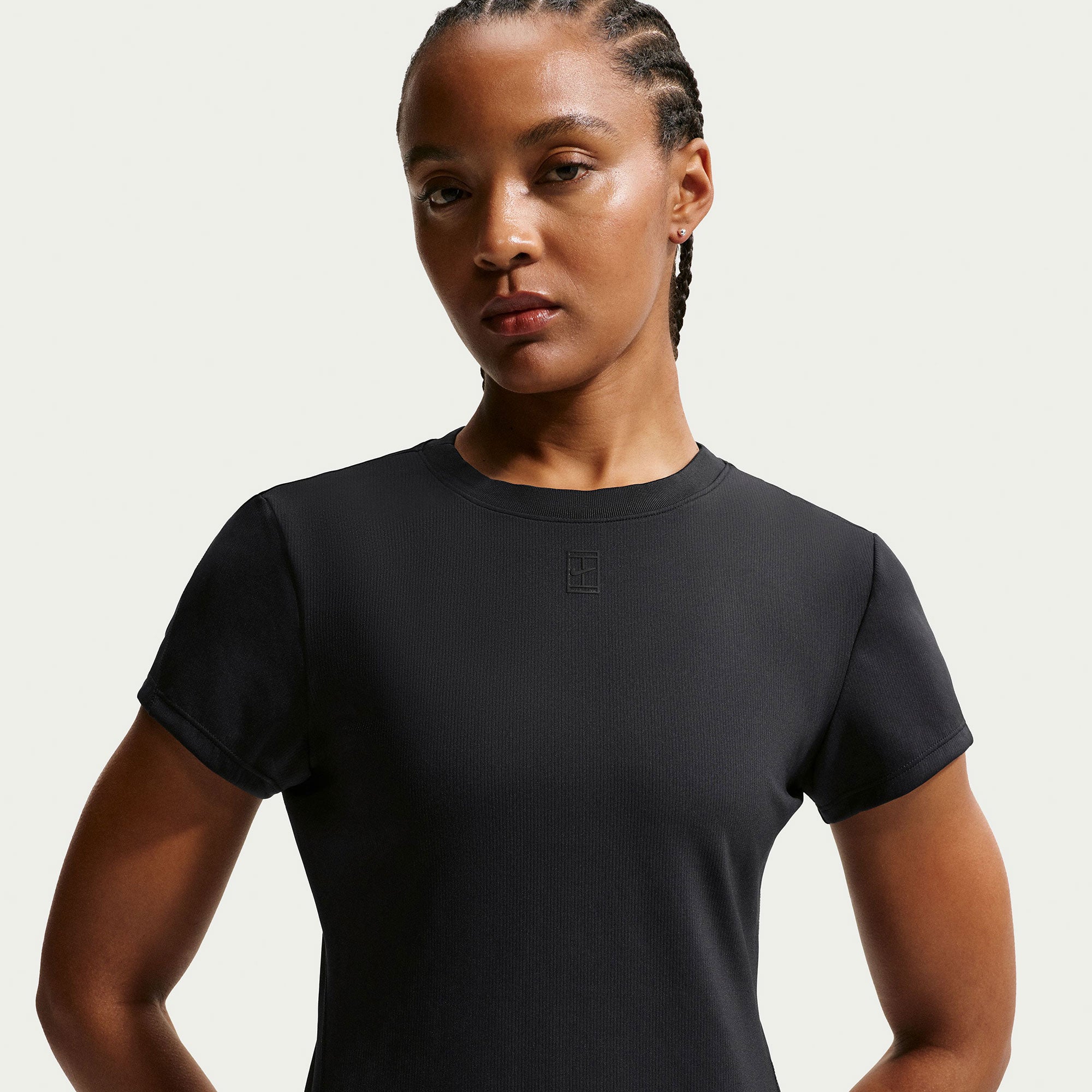 NikeCourt Advantage Women's Dri-FIT Tennis Shirt - Black (1)