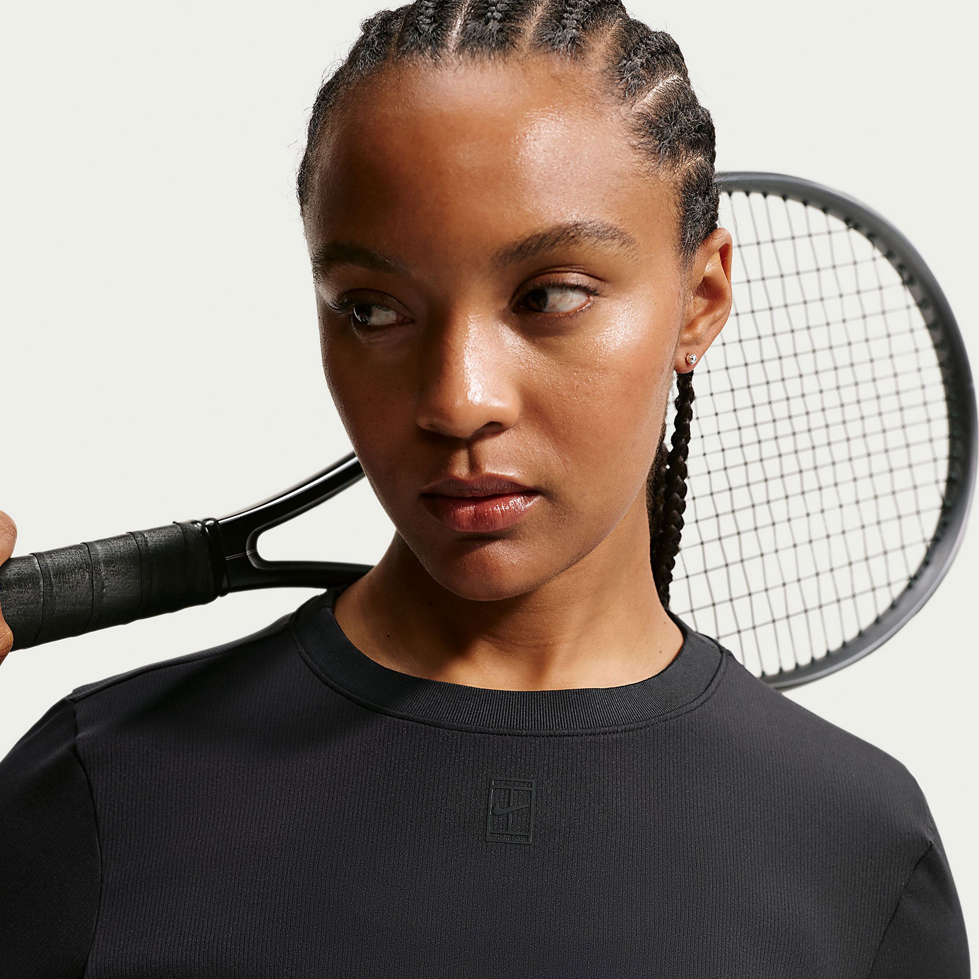 NikeCourt Advantage Women's Dri-FIT Tennis Shirt - Black (3)